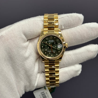 Rolex Datejust 31mm Green Dial Watch Ref# 278278 - Happy Jewelers Fine Jewelry Lifetime Warranty