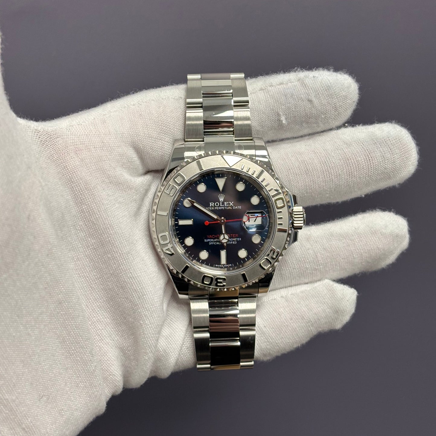 Rolex Yacht-Master 40mm Blue Dial Watch Ref# 116622