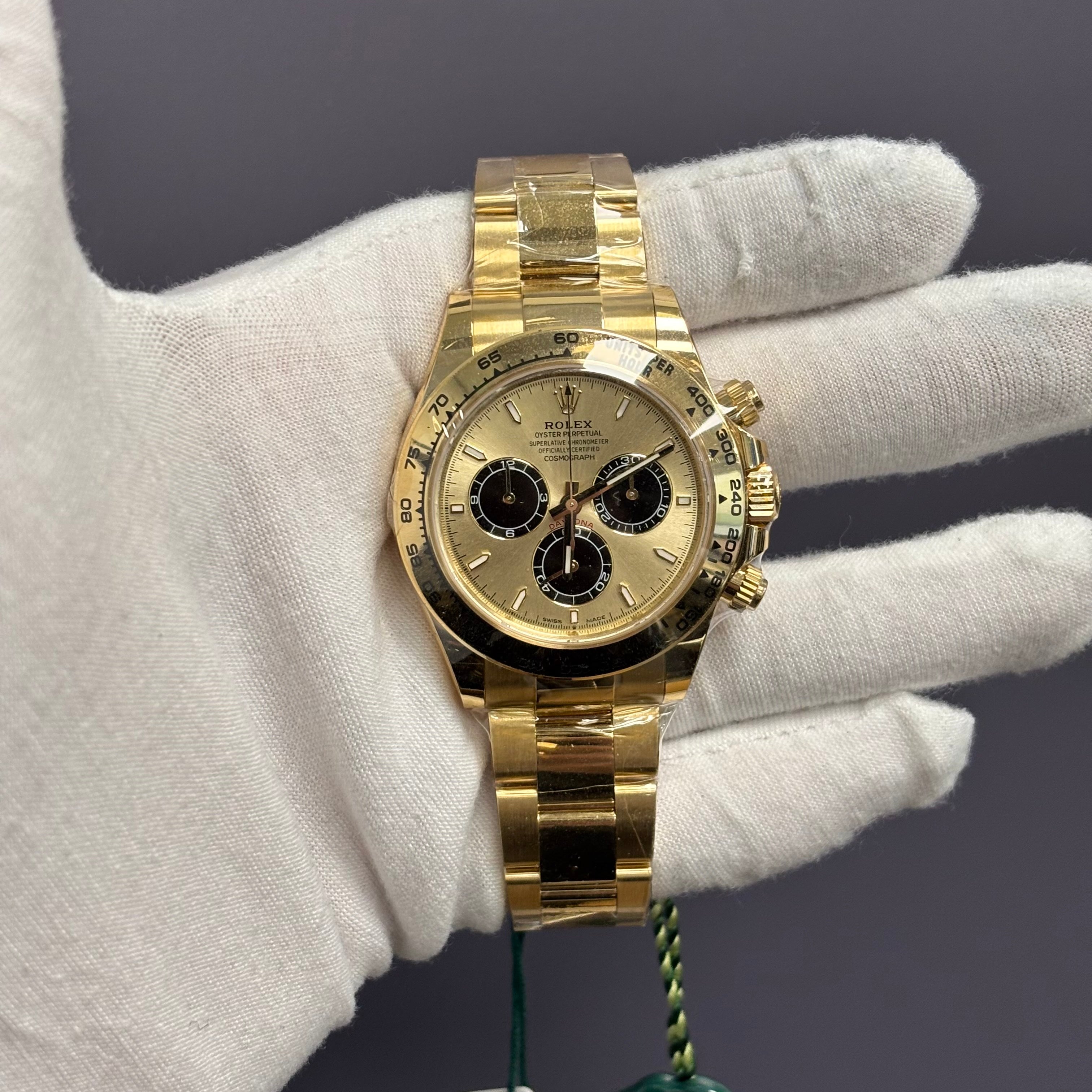 Rolex Daytona 40mm Yellow Gold Champagne Dial Ref# 126508 - Happy Jewelers Fine Jewelry Lifetime Warranty