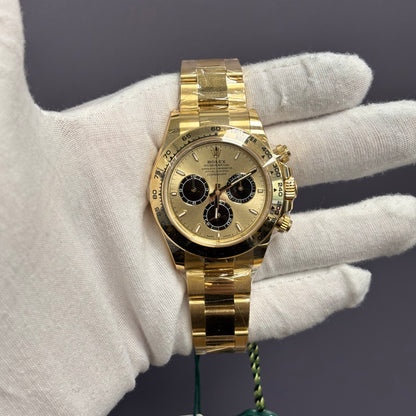 Rolex Daytona 40mm Yellow Gold Champagne Dial Ref# 126508 - Happy Jewelers Fine Jewelry Lifetime Warranty