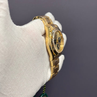 Rolex Daytona 40mm Yellow Gold Champagne Dial Ref# 126508 - Happy Jewelers Fine Jewelry Lifetime Warranty