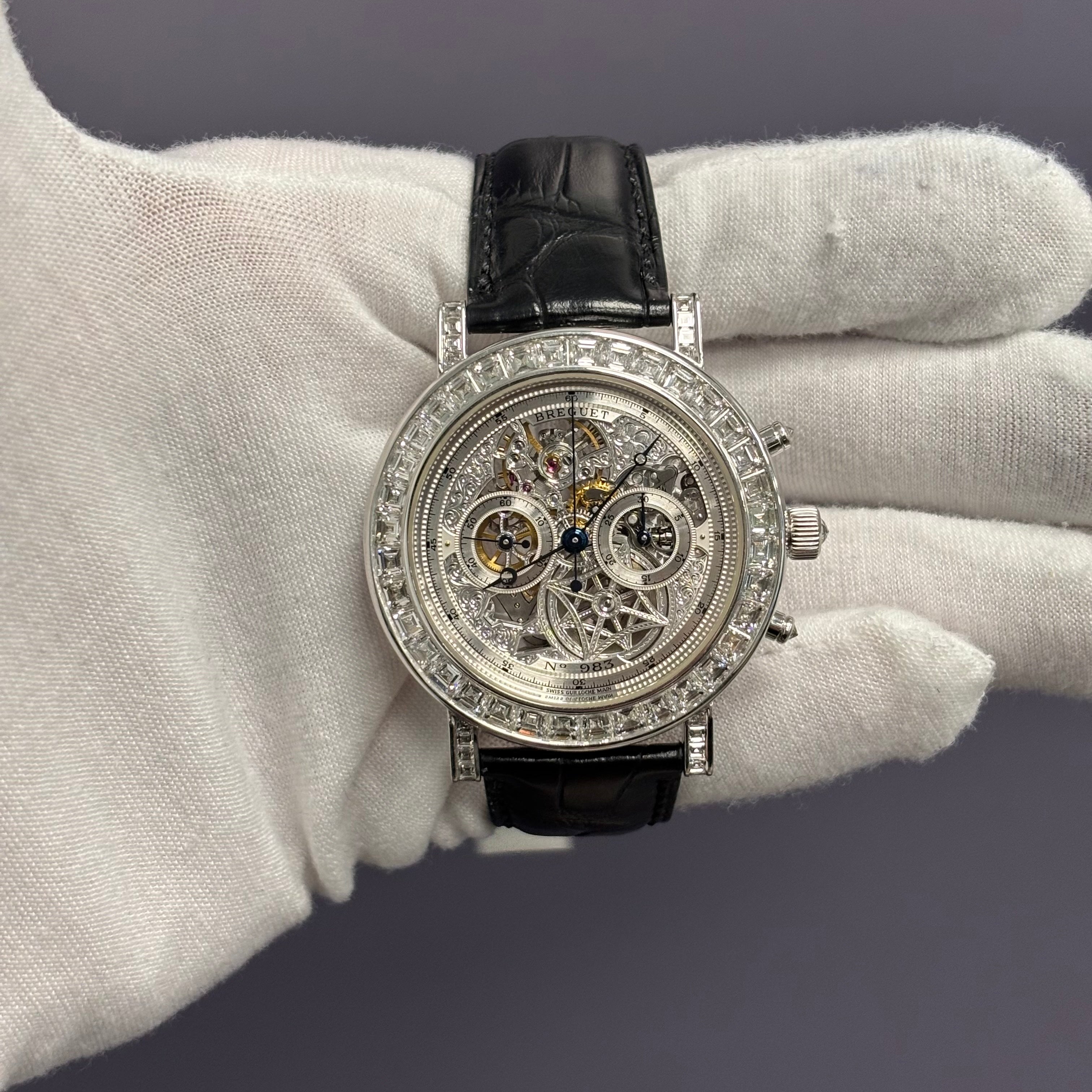 Breguet Classique 40mm Skeleton Dial Watch Ref# 5238BB/10/9V6.DD00 - Happy Jewelers Fine Jewelry Lifetime Warranty