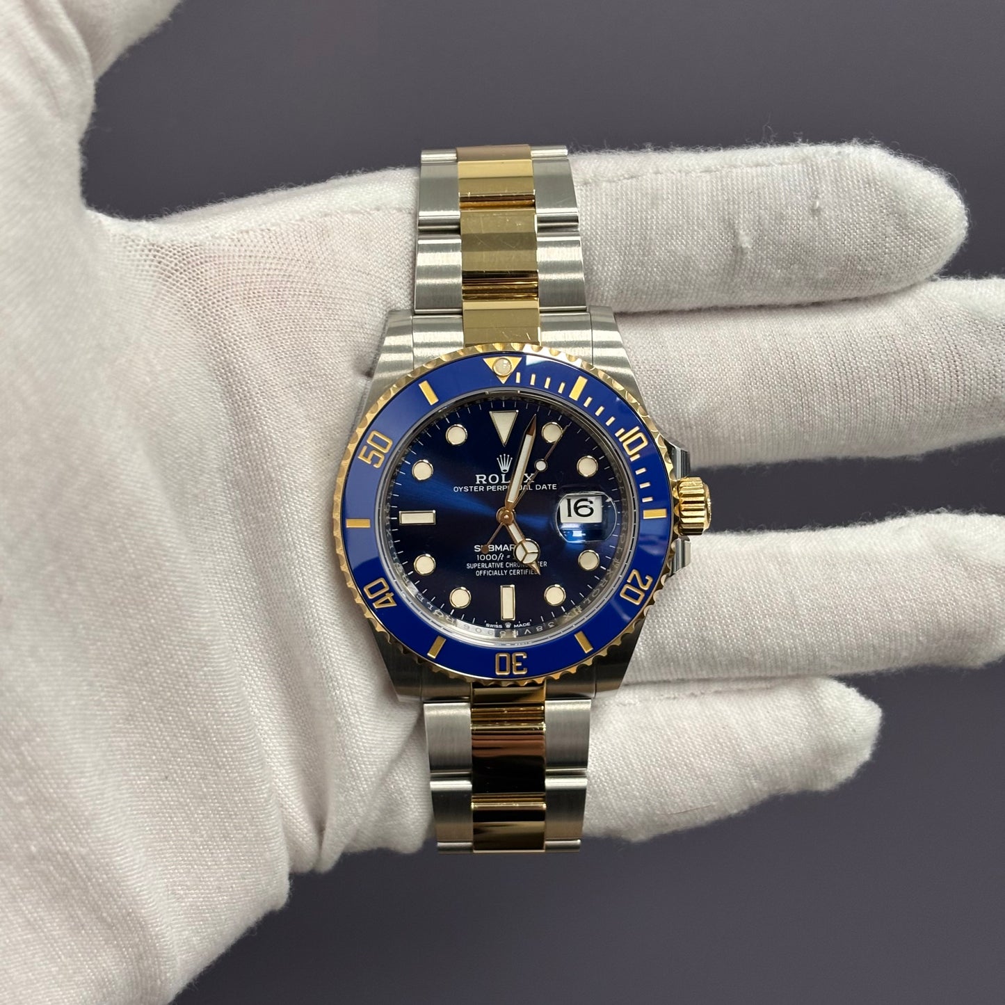 Rolex Submariner 41mm Blue Dial Watch Ref# 126613LB