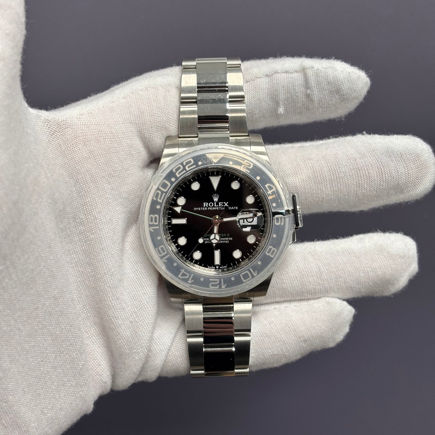 Rolex GMT-Master II 40mm Black Dial Ref# 126710GRNR