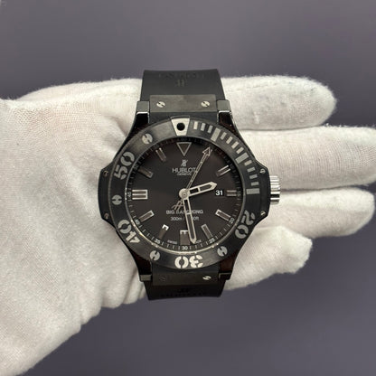 Hublot Big Bang 48mm Black Dial Watch Ref# 322.CM.1110.RX - Happy Jewelers Fine Jewelry Lifetime Warranty