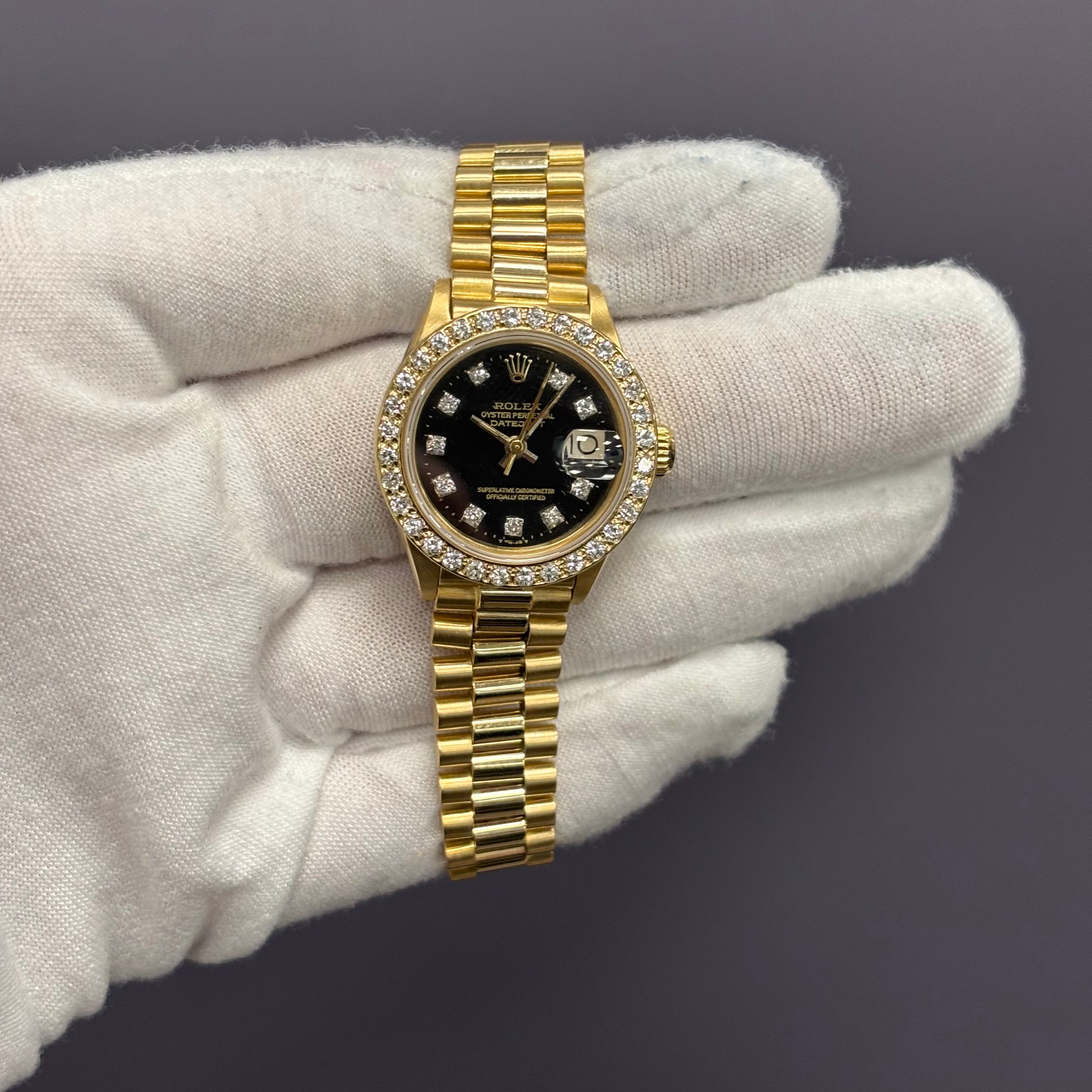 Rolex Datejust 26mm Black Dial Watch Watch Ref# 6917 - Happy Jewelers Fine Jewelry Lifetime Warranty