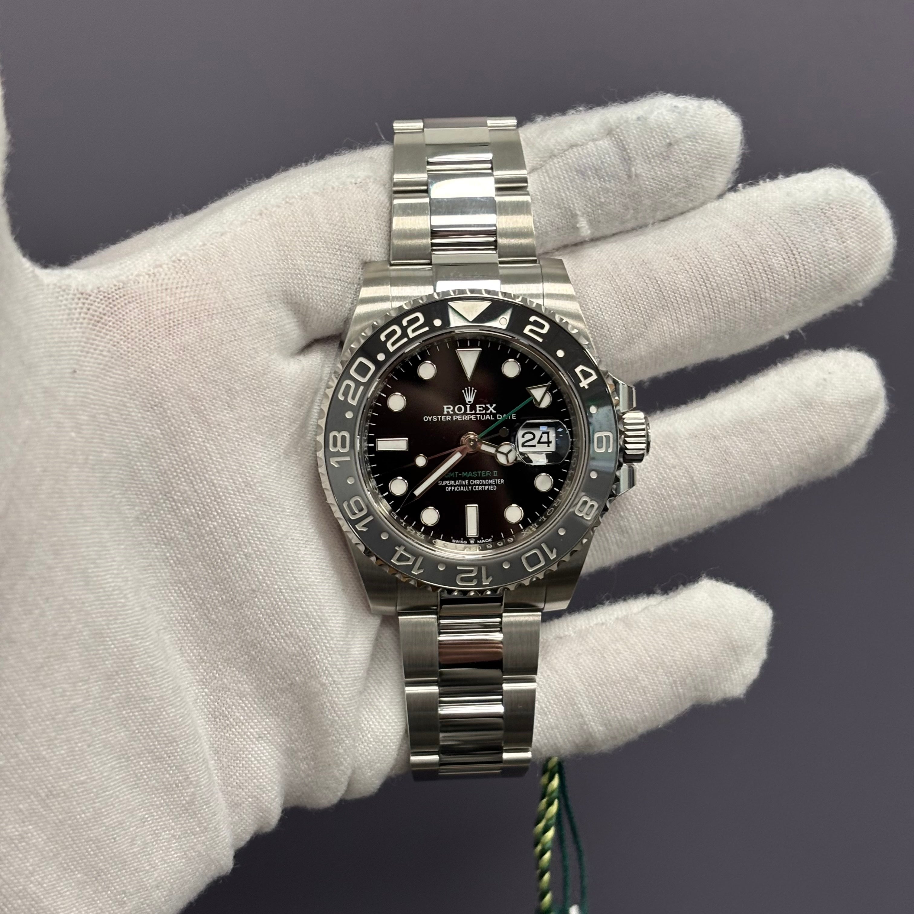 Rolex GMT-Master II 40mm Black Dial Ref# 126710GRNR - Happy Jewelers Fine Jewelry Lifetime Warranty