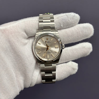 Rolex Oyster Perpetual 36mm Silver Dial Watch Ref# 126000 - Happy Jewelers Fine Jewelry Lifetime Warranty