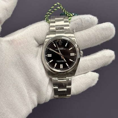 Rolex Oyster Perpetual 41mm Black Dial Watch Ref# 124300 - Happy Jewelers Fine Jewelry Lifetime Warranty
