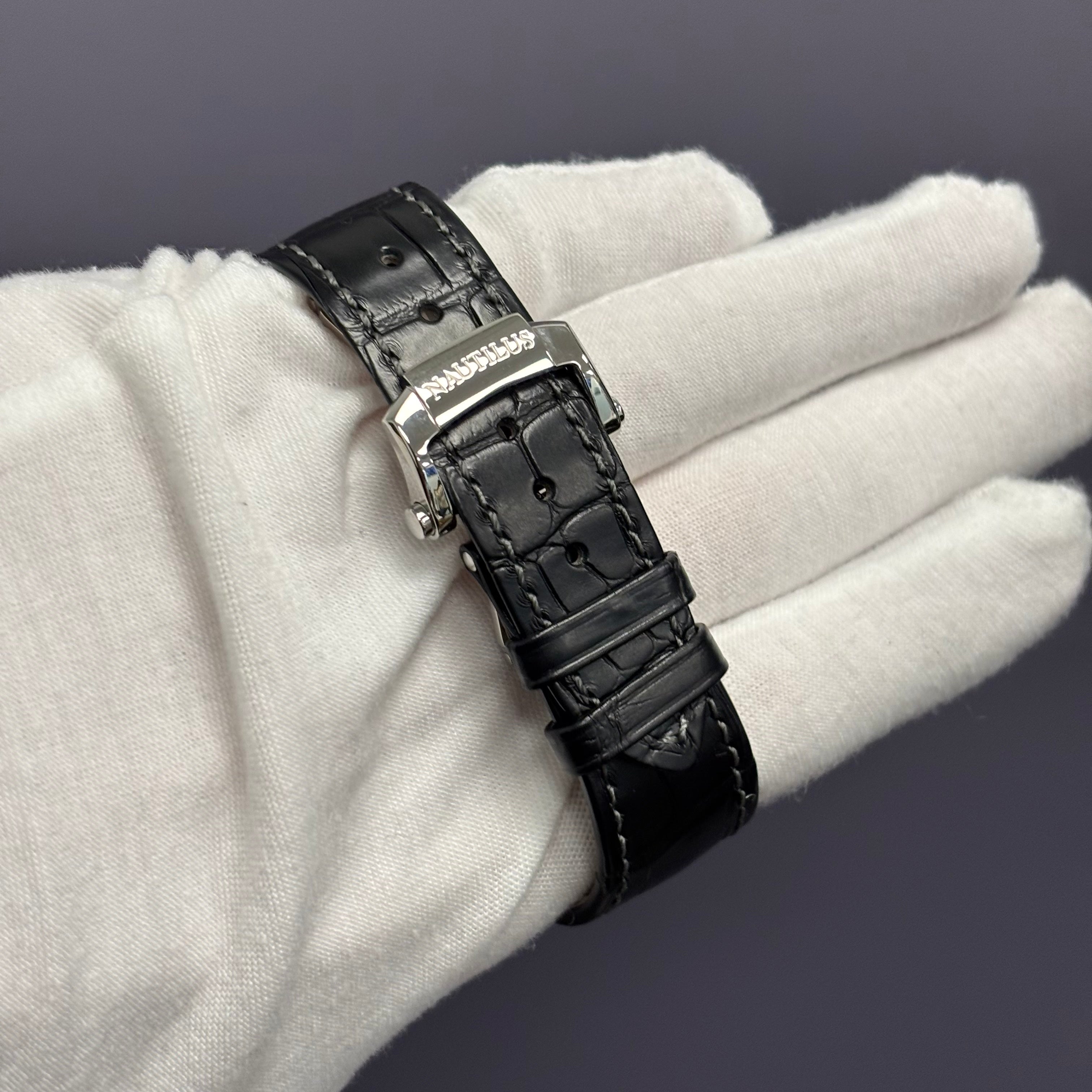 Patek Philippe Nautilus 40mm Grey Dial Watch Ref# 5726A-001 - Happy Jewelers Fine Jewelry Lifetime Warranty