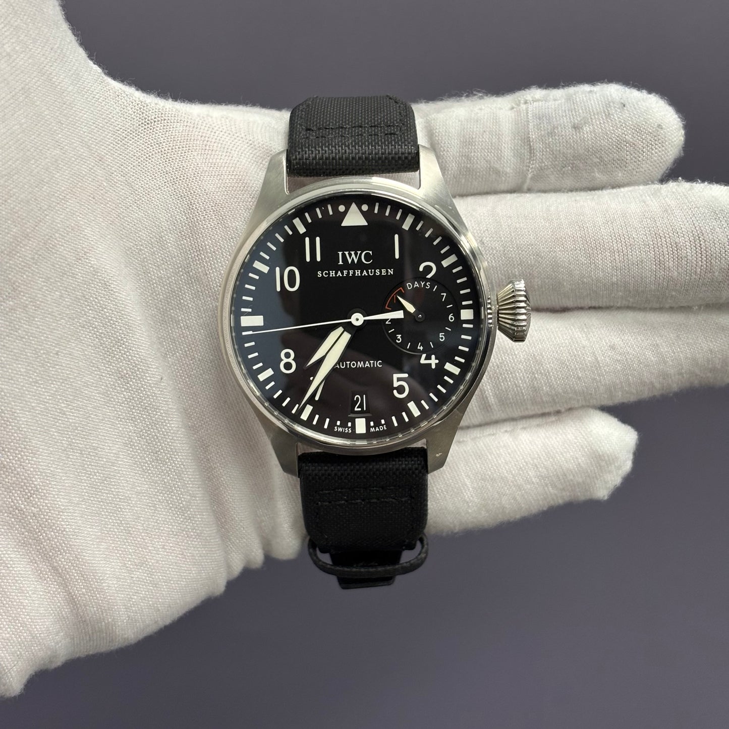 IWC Big Pilot 46.2mm Black Dial Watch Ref# IW500901