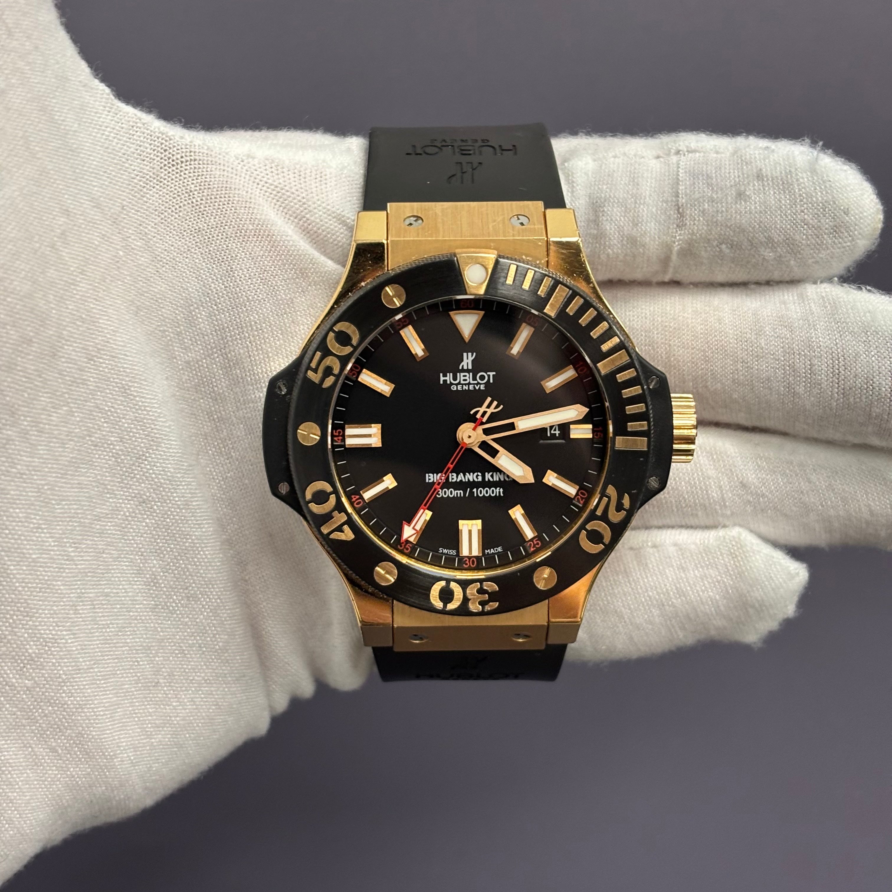 Hublot Big Bang 48mm Black Dial Watch Ref# 322.PM.100.RX - Happy Jewelers Fine Jewelry Lifetime Warranty