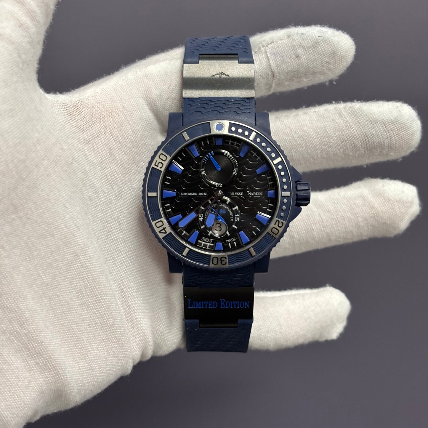 Ulysse Nardin Marine 45.8mm Blue Dial Ref# 263-97LE-3C