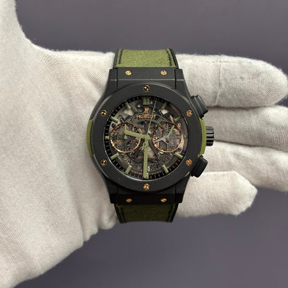 Hublot Classic Fusion 45mm Openwork Dial Watch Ref# 525.CI.0180.NR.HOW - Happy Jewelers Fine Jewelry Lifetime Warranty