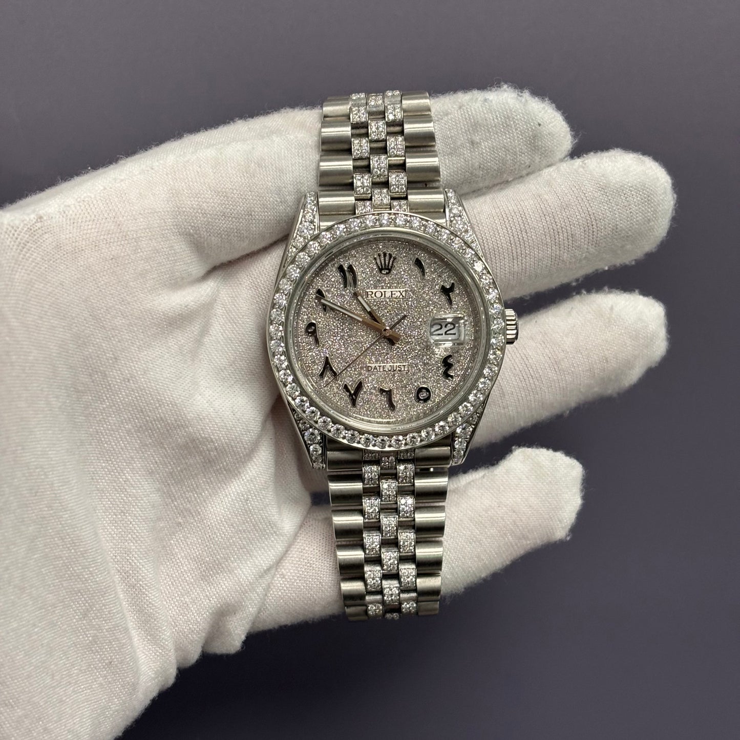 Rolex Datejust 41mm Pave Dial Watch Ref# 126300