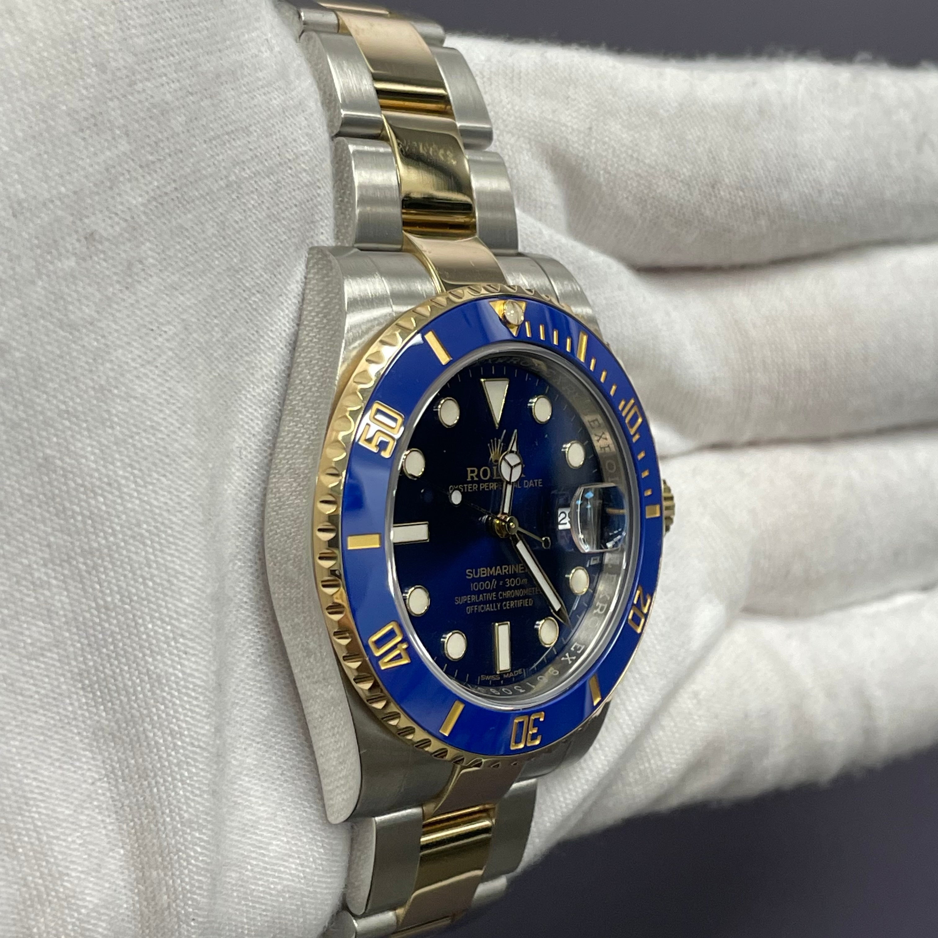 Rolex Submariner 40mm Blue Dial Watch Ref# 116613 - Happy Jewelers Fine Jewelry Lifetime Warranty