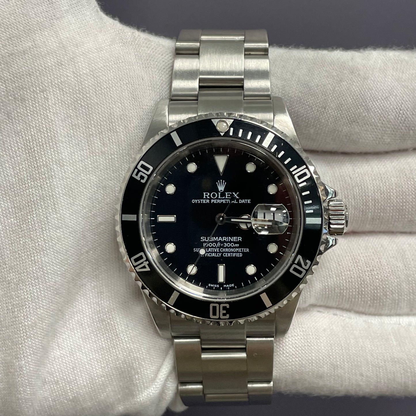 Rolex Submariner 40mm Black Dial Watch Ref# 16610LN