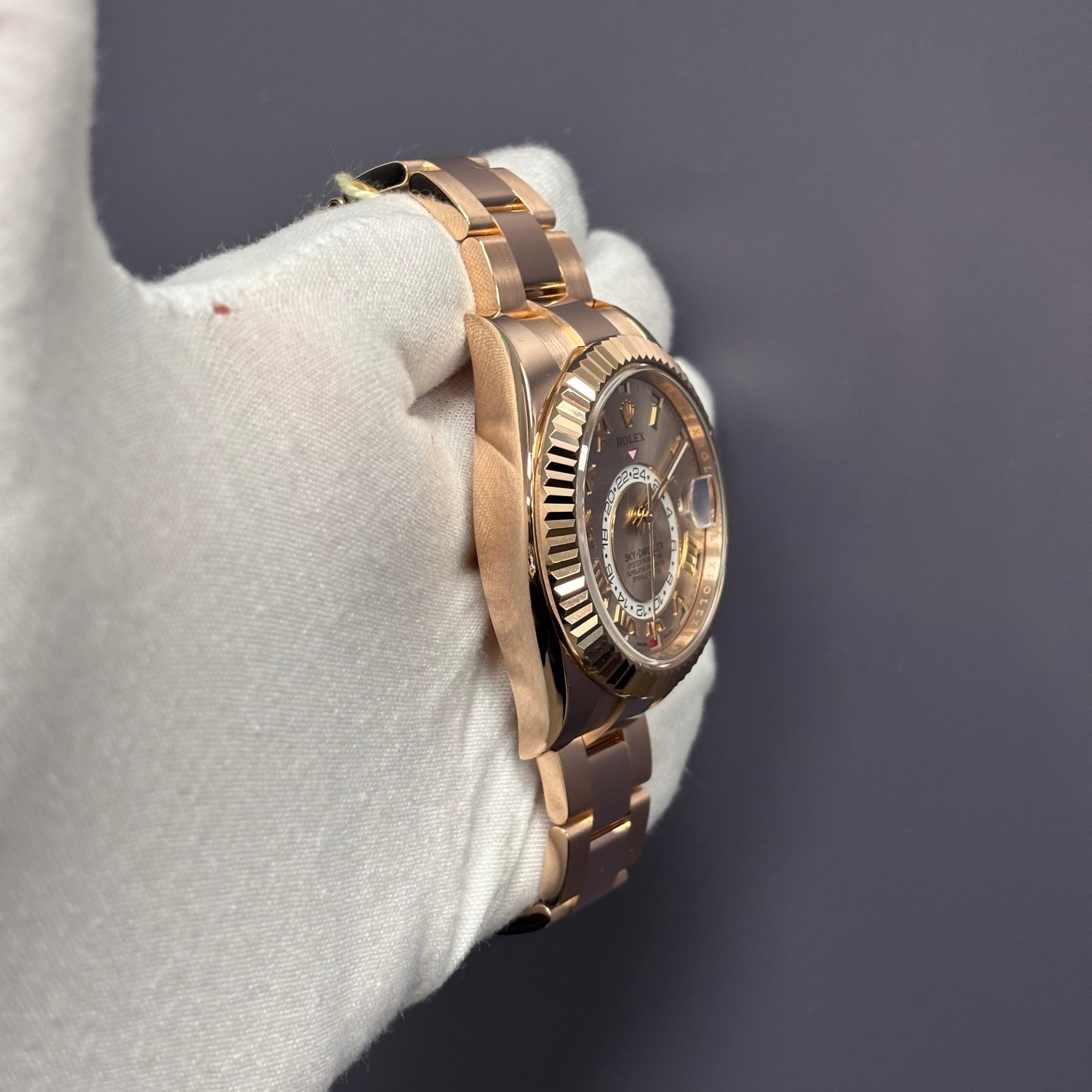 Rolex Sky-Dweller 42mm Pink Dial Watch Ref# 326935 - Happy Jewelers Fine Jewelry Lifetime Warranty