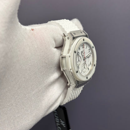 Hublot Big Bang 44mm White Dial Watch Ref# 342.SE.230.RW - Happy Jewelers Fine Jewelry Lifetime Warranty