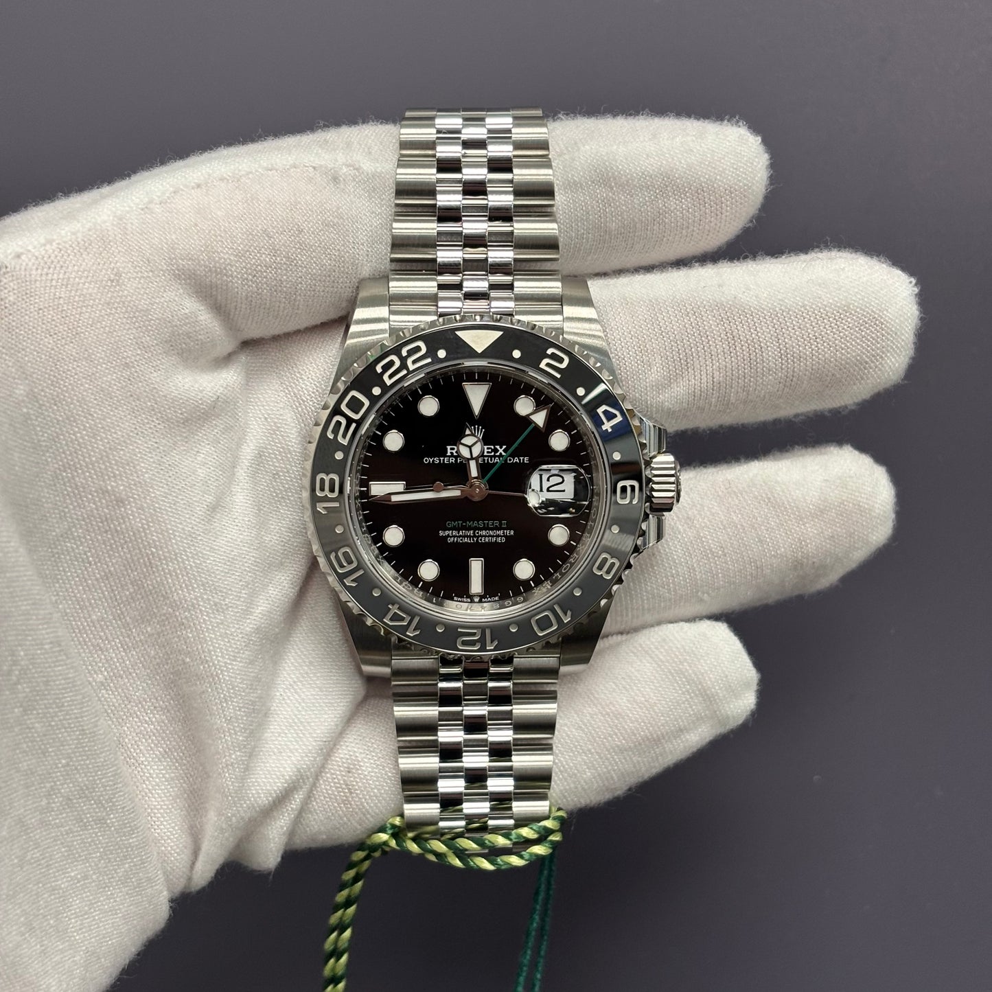 Rolex GMT-Master II 40mm Black Dial Ref# 126710GRNR