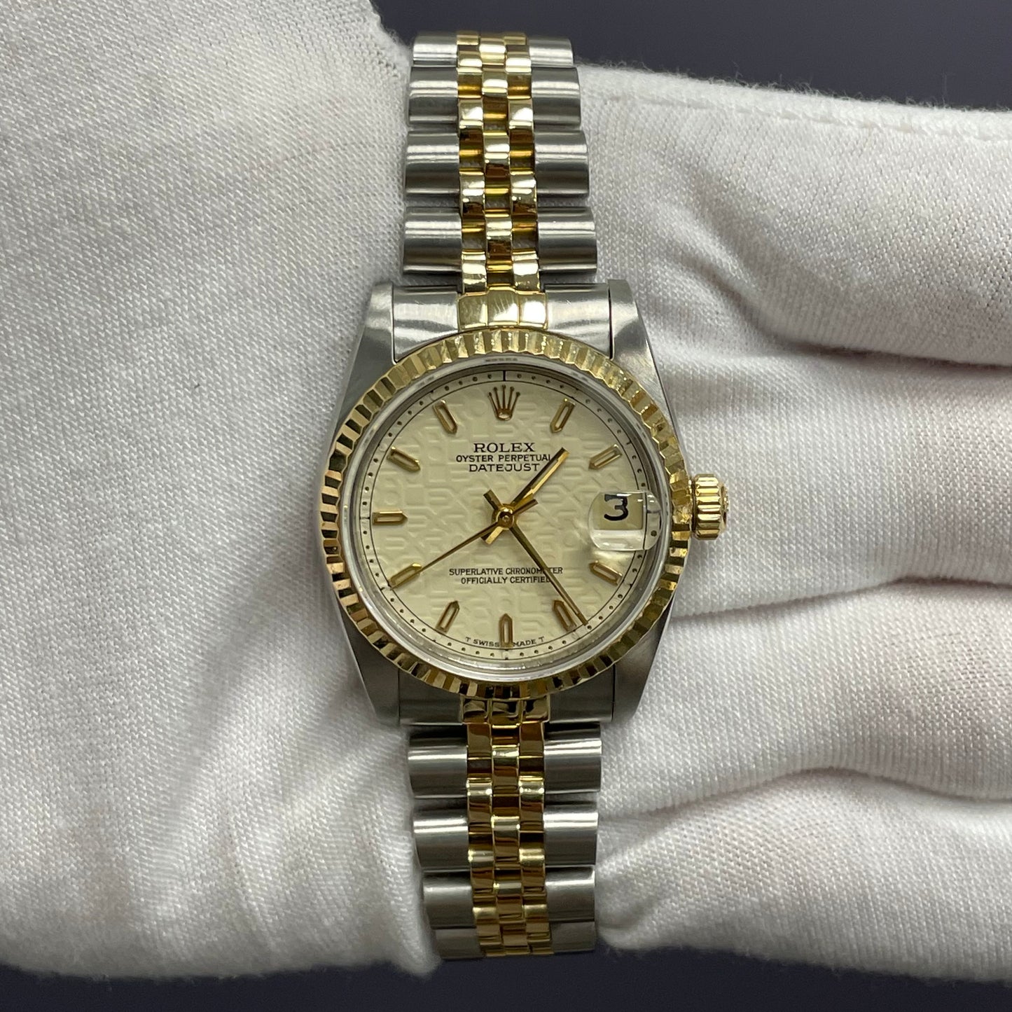 Rolex Datejust 31mm Champagne Dial Watch Ref# 68273