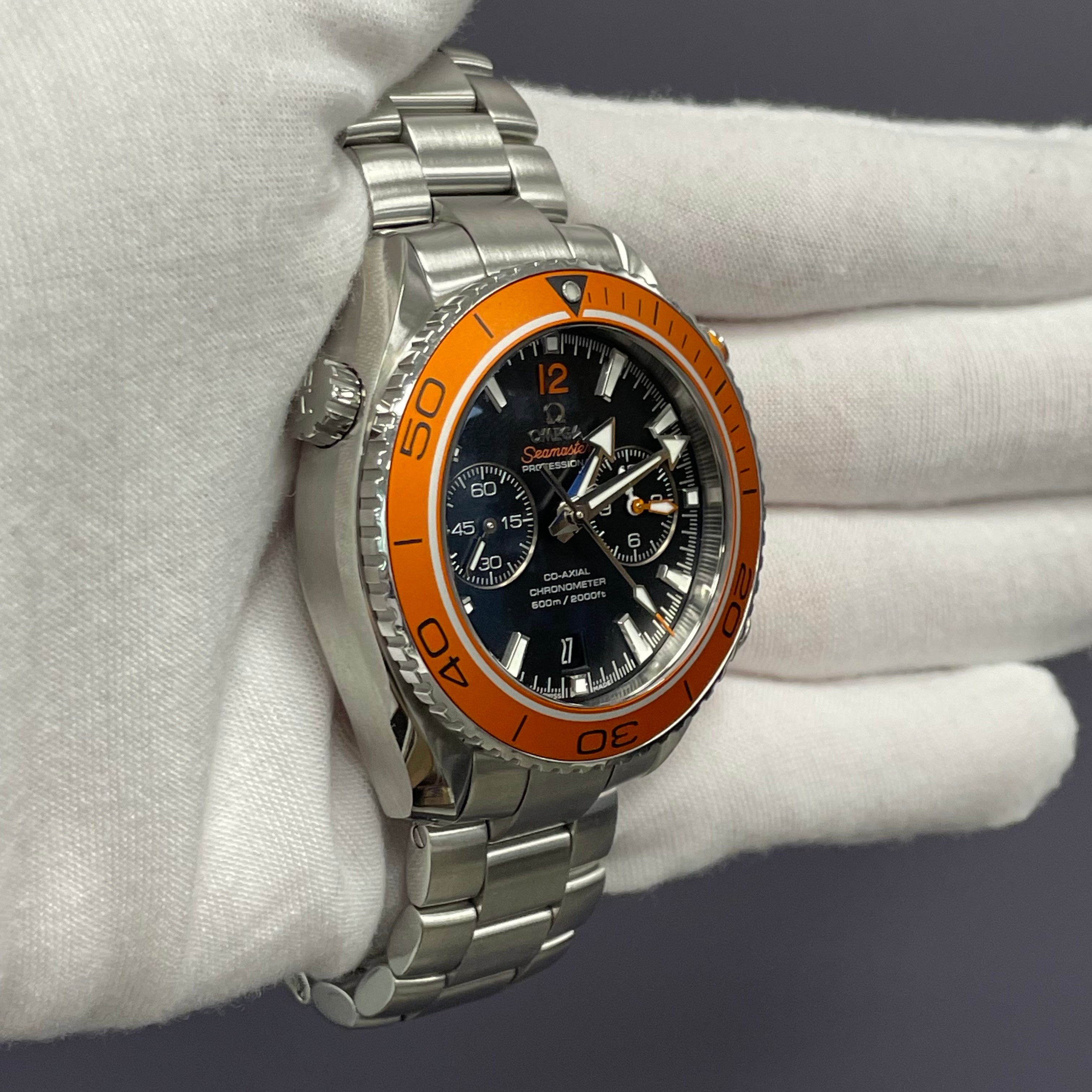Omega Seamaster 45.5mm Black Dial Watch Ref# 232.30.46.51.01.002 - Happy Jewelers Fine Jewelry Lifetime Warranty