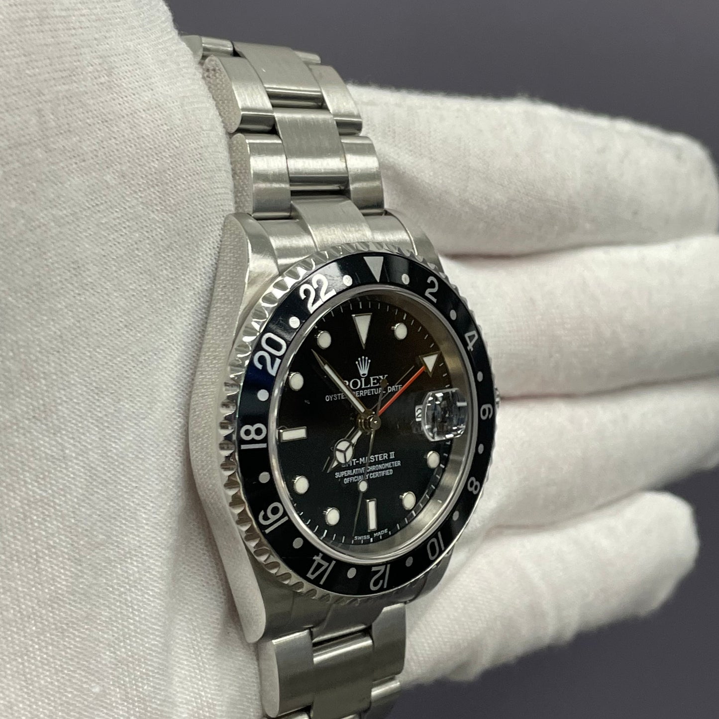 Rolex GMT-Master II 40mm Black Dial Watch Ref# 16710