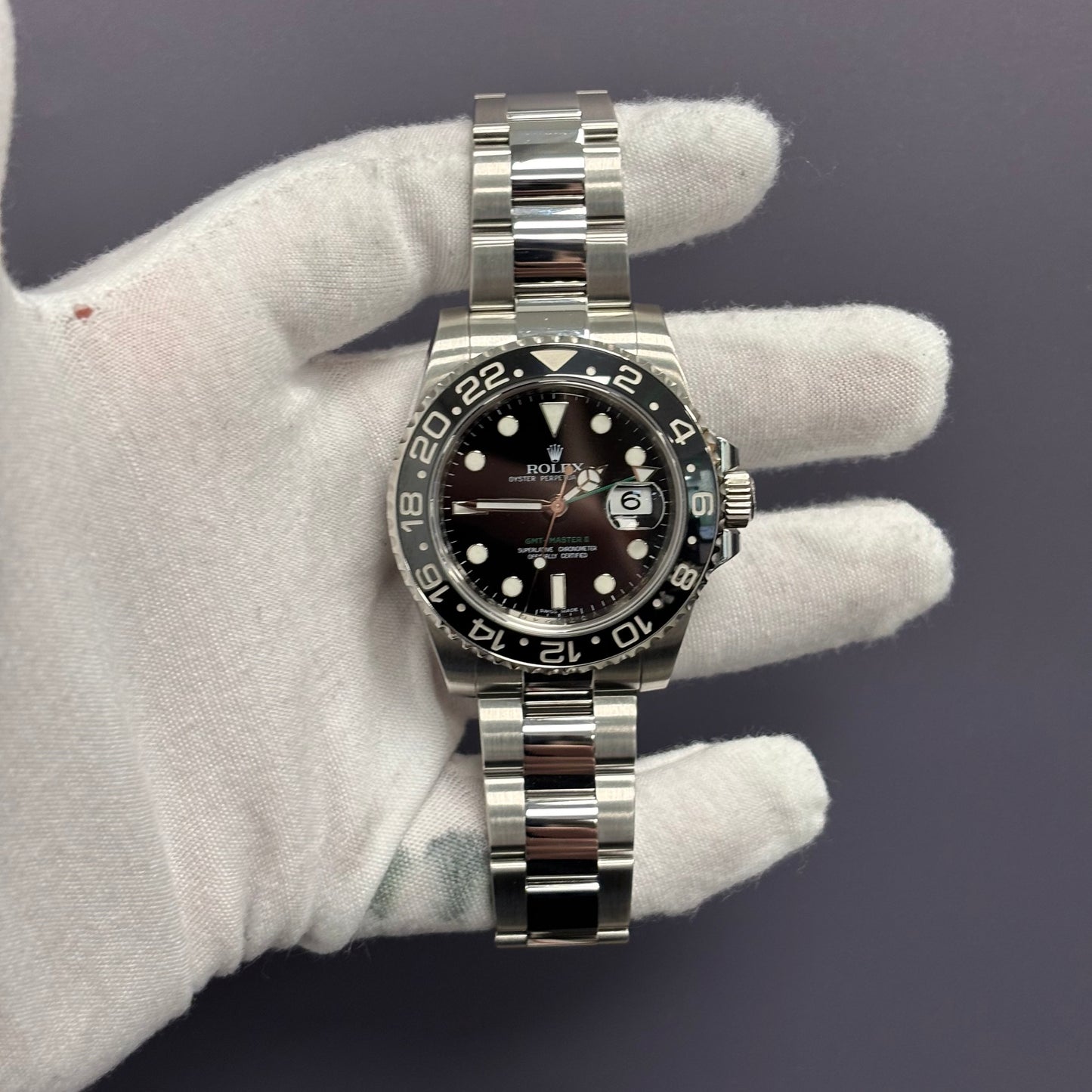 Rolex GMT-Master II 40mm Black Dial Watch Ref# 116710LN