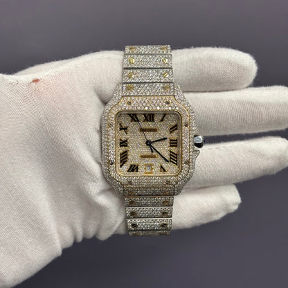 Cartier Santos 40mm Pave Dial Watch Ref# WSSA0009 - Happy Jewelers Fine Jewelry Lifetime Warranty