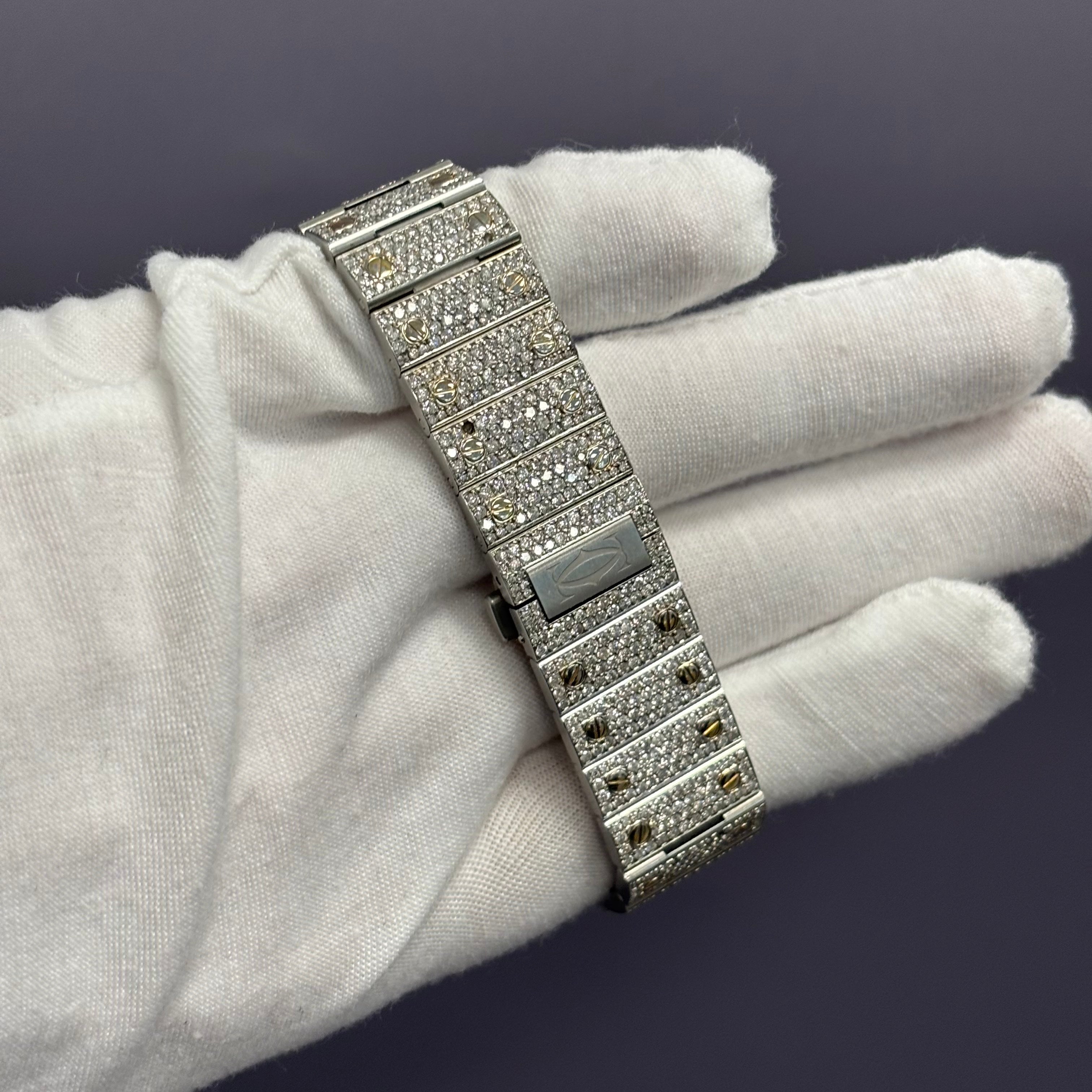 Cartier Santos 40mm Pave Dial Watch Ref# WSSA0009 - Happy Jewelers Fine Jewelry Lifetime Warranty