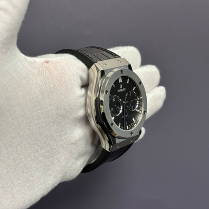 Hublot Classic Fusion 45mm Black Dial Watch Ref# 521.NX.1171.LR - Happy Jewelers Fine Jewelry Lifetime Warranty