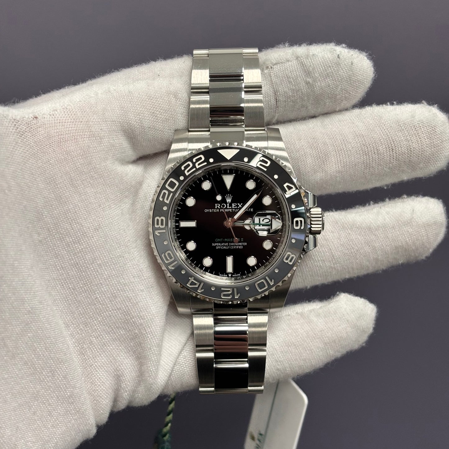 Rolex GMT-Master II 40mm Black Dial Ref# 126710GRNR