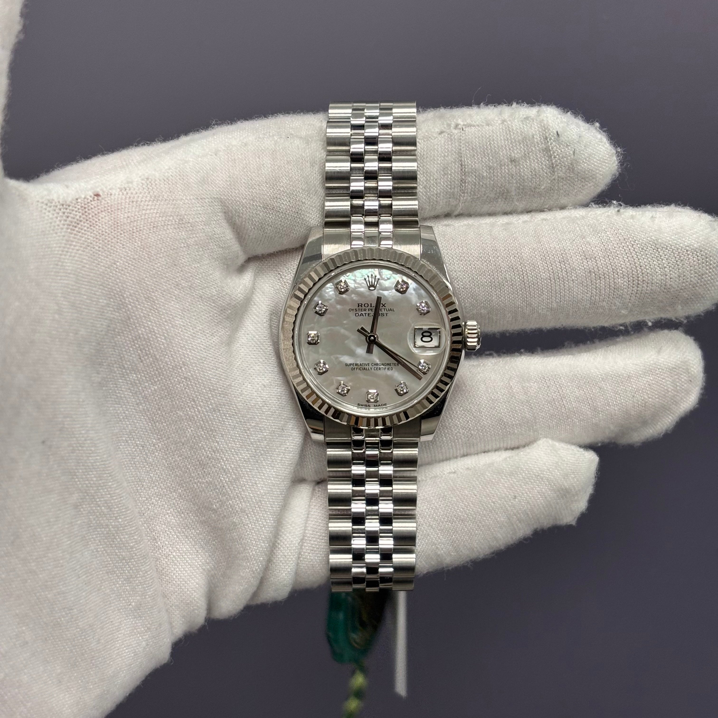 Rolex Datejust 31mm MOP Dial Watch Ref# 178274 - Happy Jewelers Fine Jewelry Lifetime Warranty