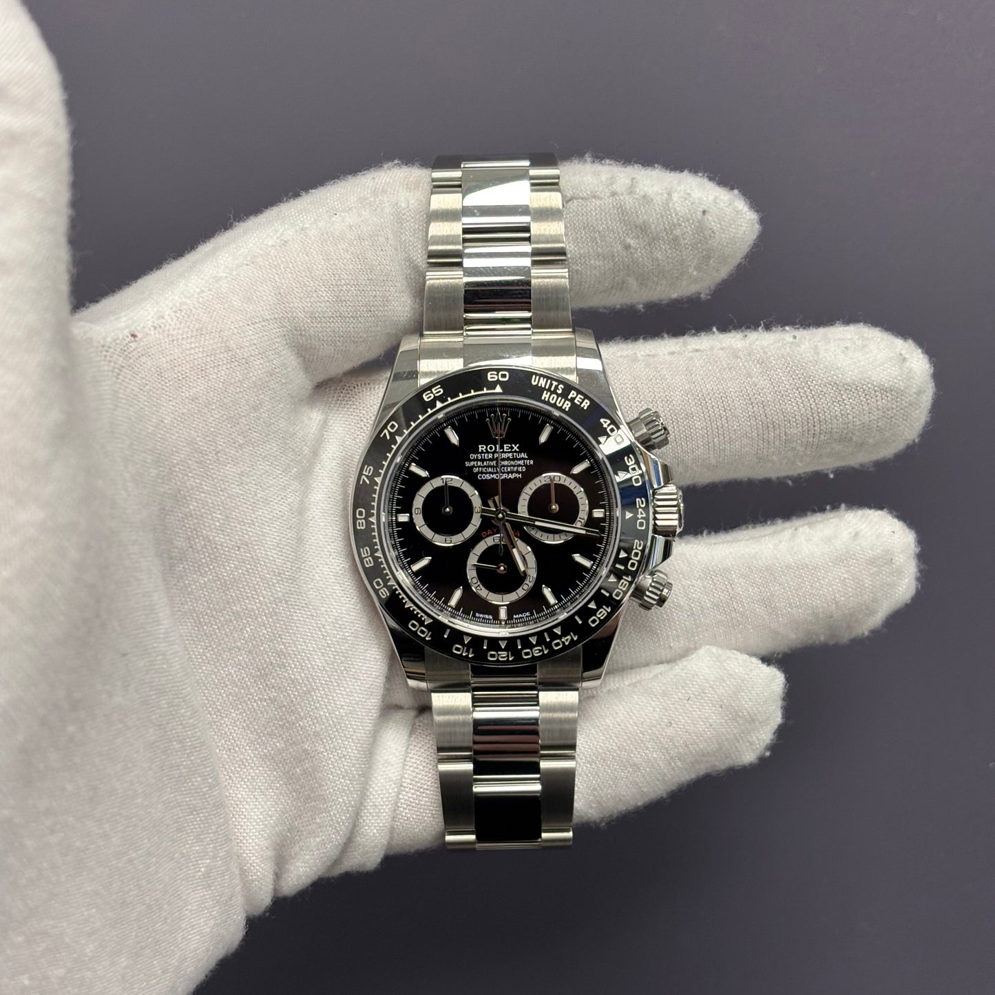 Rolex Daytona 40mm Black Dial Watch Ref# 126500LN