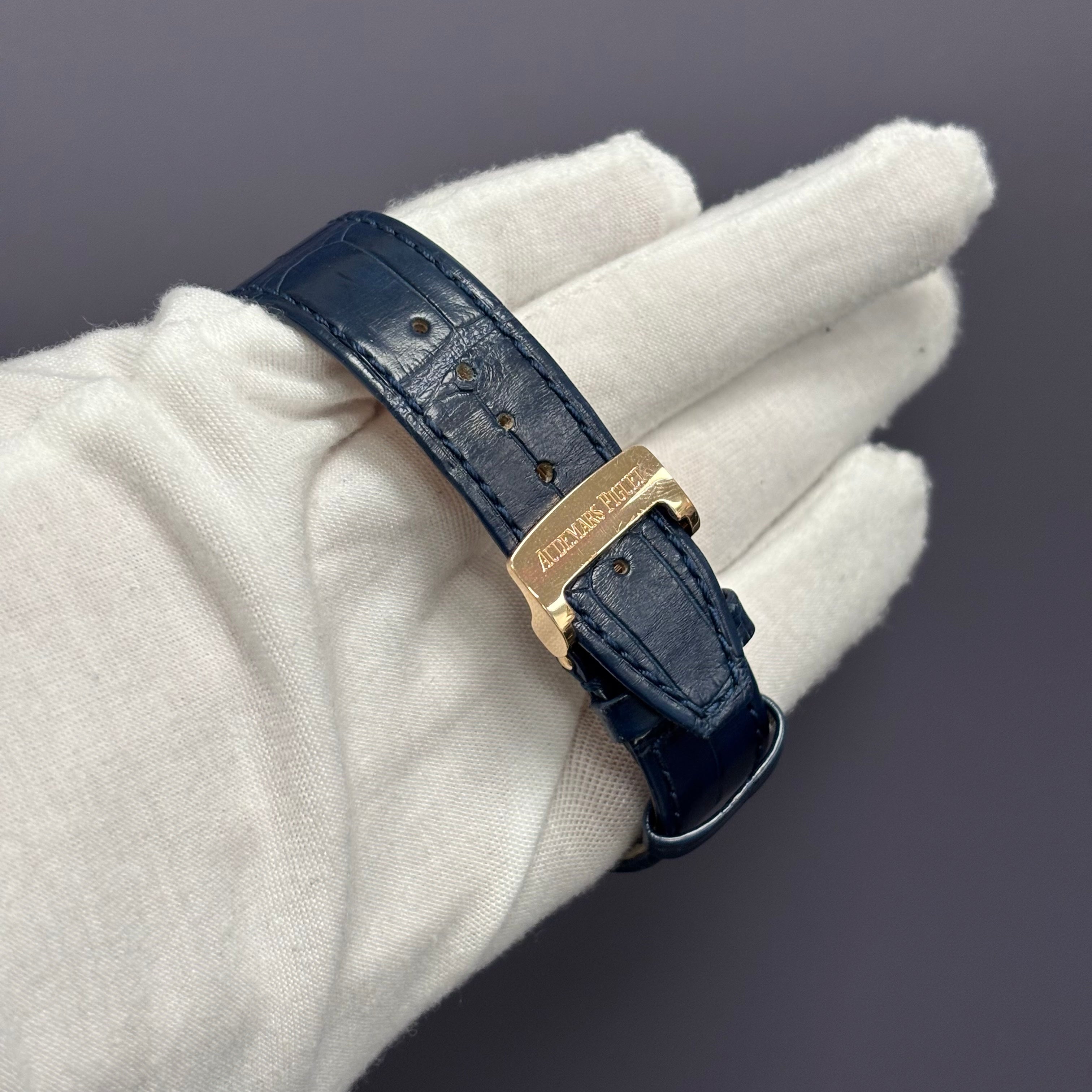 Audemars Piguet Royal Oak 41mm Blue Dial Watch Ref# 26240OR.OO.D315CR.02 - Happy Jewelers Fine Jewelry Lifetime Warranty