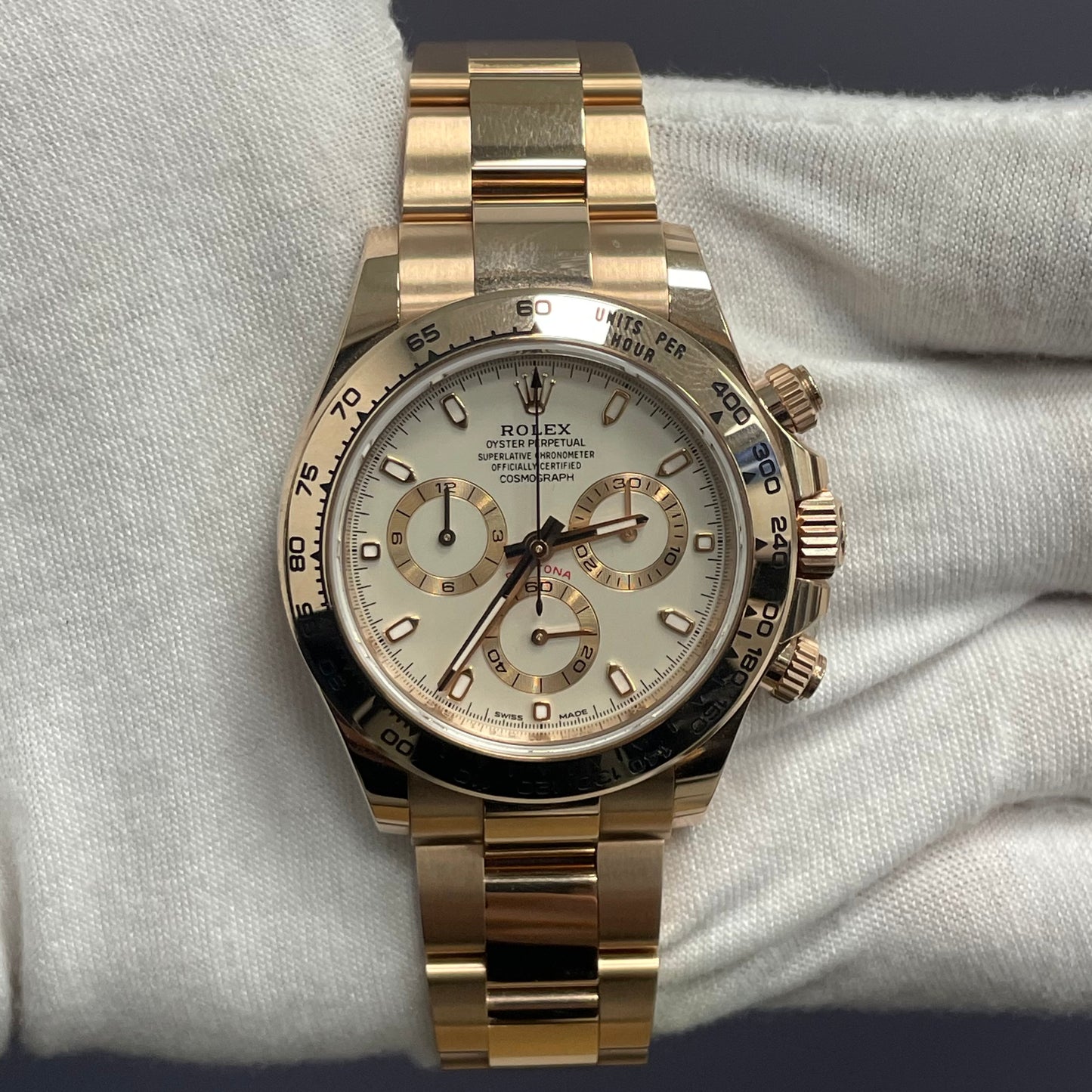 Rolex Daytona 40mm White Dial Watch Ref# 116505