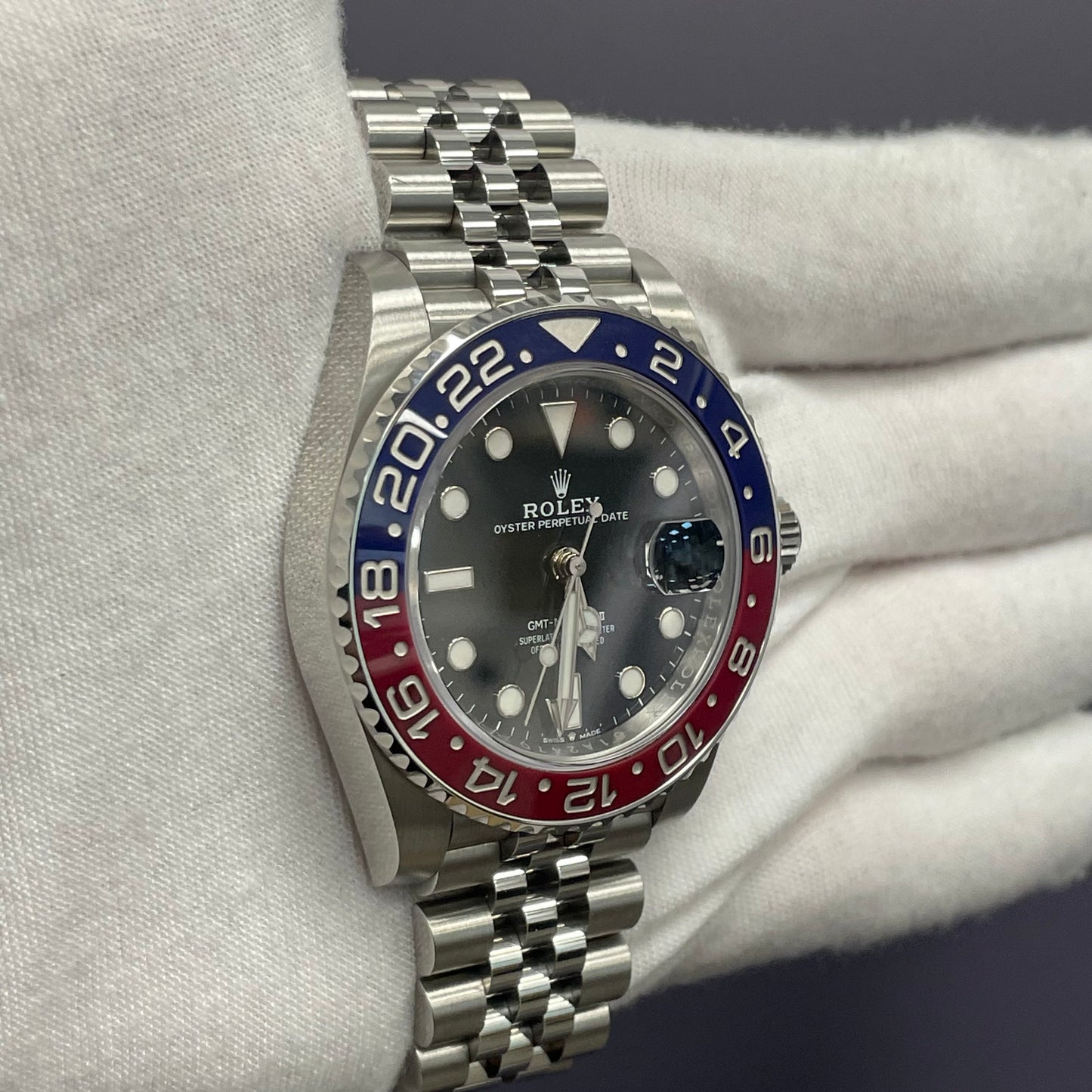 Rolex GMT-Master II 40mm Black Dial Watch Ref# 126710BLRO