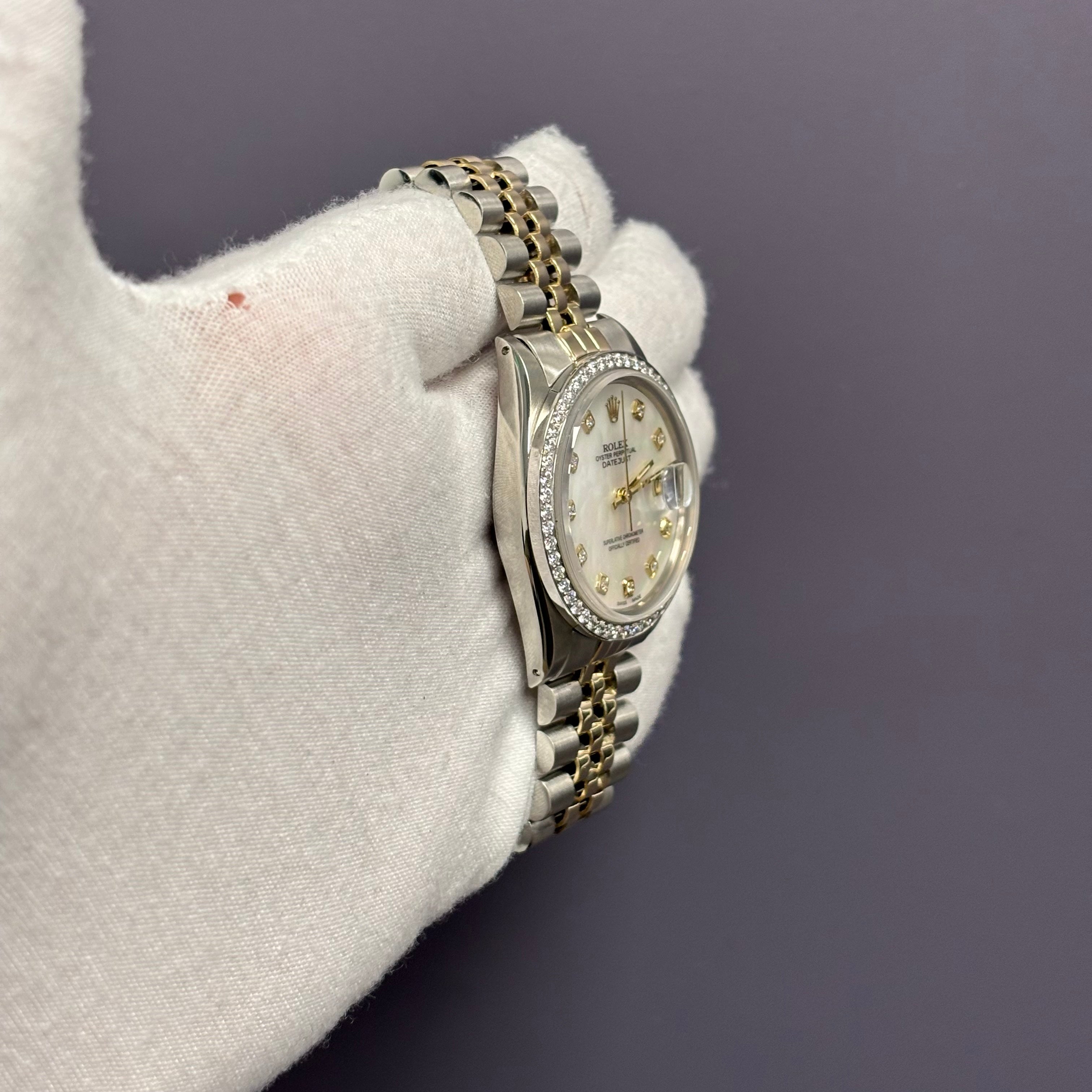 Rolex Datejust 36mm MOP Dial Watch Ref# 16013 - Happy Jewelers Fine Jewelry Lifetime Warranty