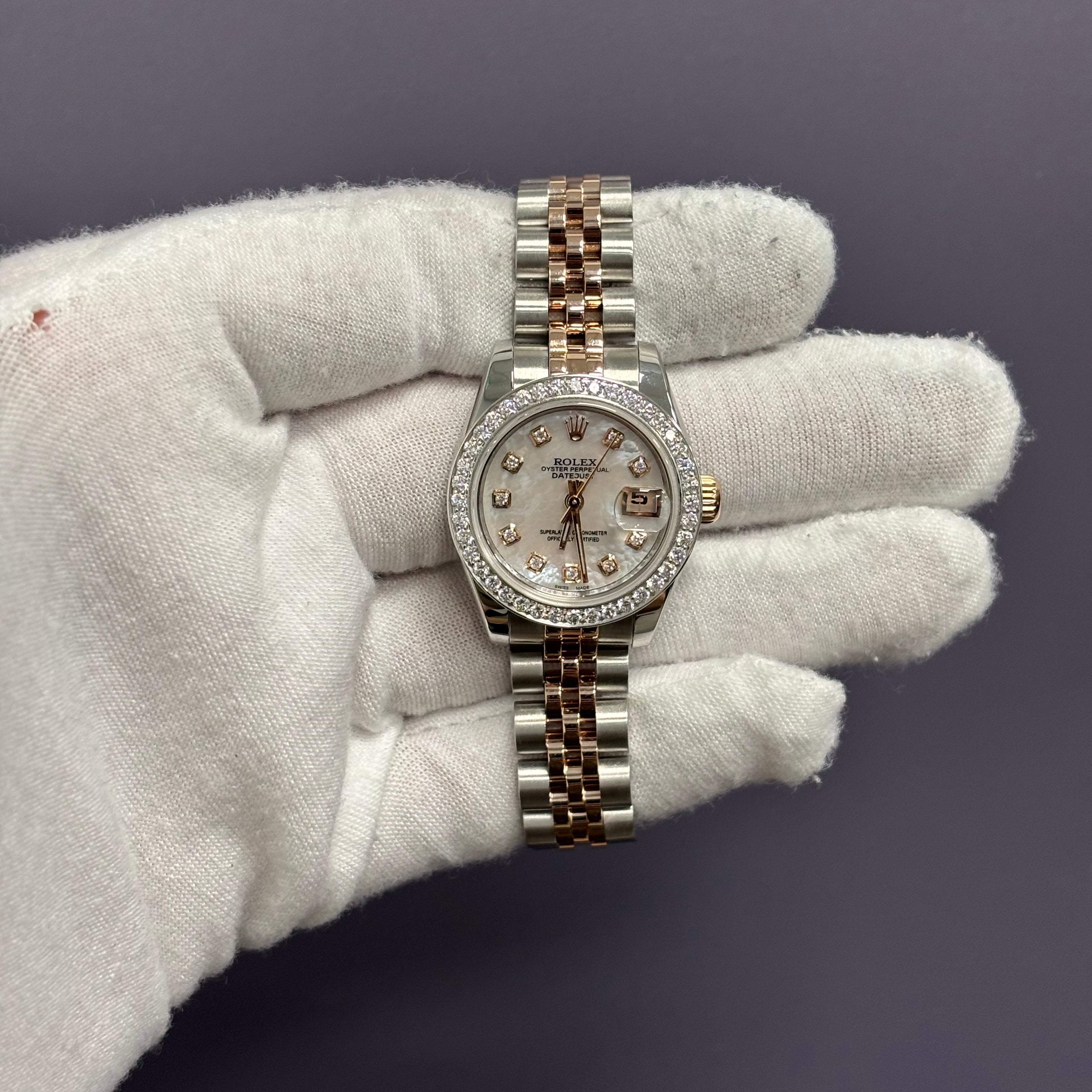 Rolex Datejust 26mm MOP Dial Watch Ref# 179171 - Happy Jewelers Fine Jewelry Lifetime Warranty