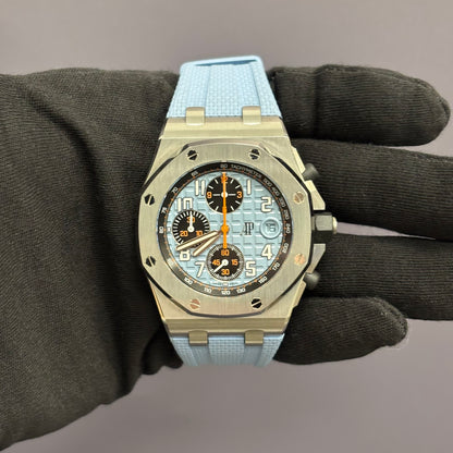 Audemars Piguet Royal Oak 42mm Blue Dial Watch Ref# 26238ST.OO.A340CA.01 - Happy Jewelers Fine Jewelry Lifetime Warranty