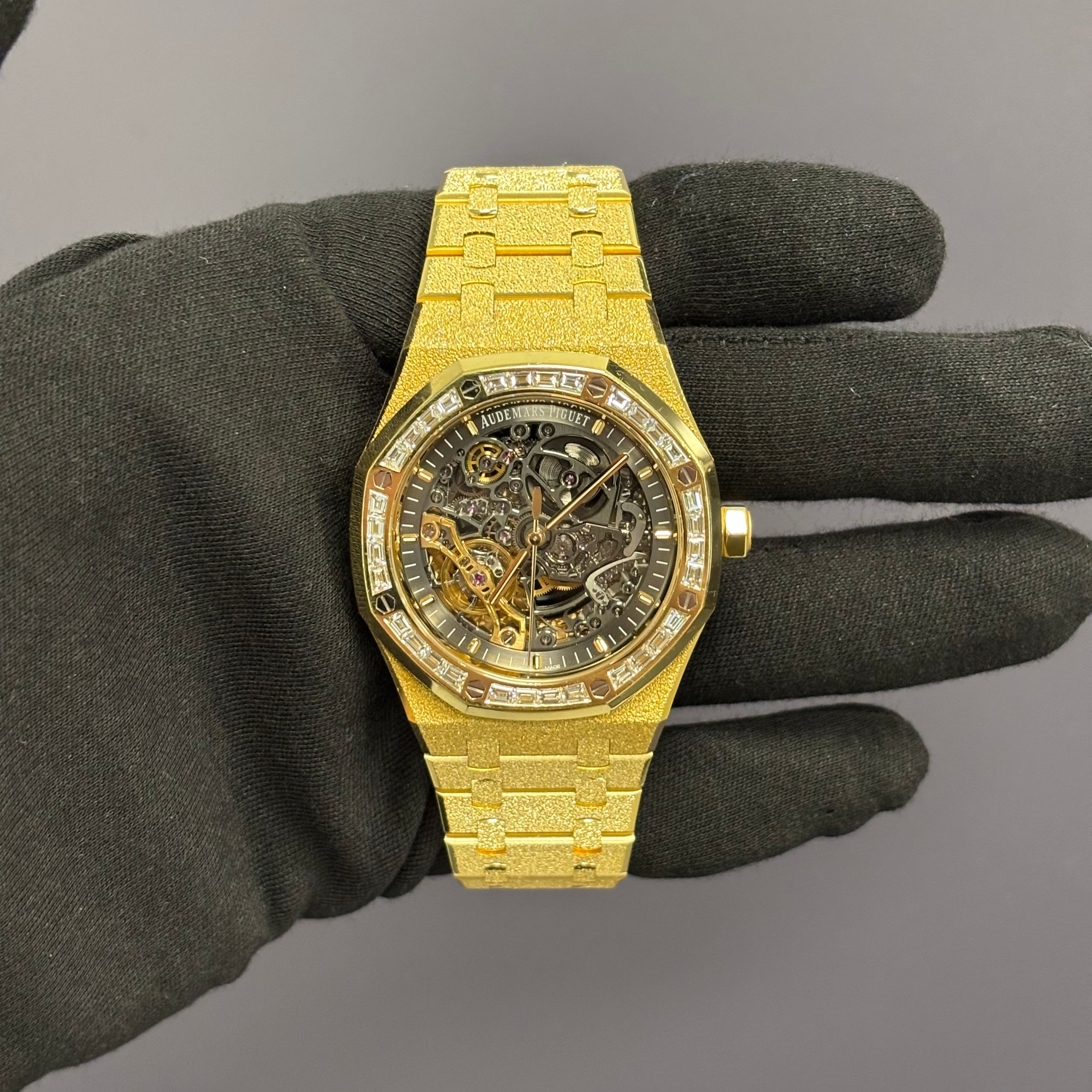 Audemars Piguet Royal Oak 41mm Openwork Dial Watch Ref# 15412BA.ZG.1224BA.01 - Happy Jewelers Fine Jewelry Lifetime Warranty