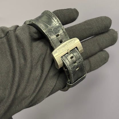 Audemars Piguet Royal Oak 48mm Black Dial Watch Ref# 26378IO.OO.A001KE.01 - Happy Jewelers Fine Jewelry Lifetime Warranty