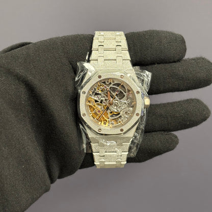 Audemars Piguet Royal Oak 37mm Openwork Dial Watch Ref# 15466BC.GG.1259BC.01 - Happy Jewelers Fine Jewelry Lifetime Warranty