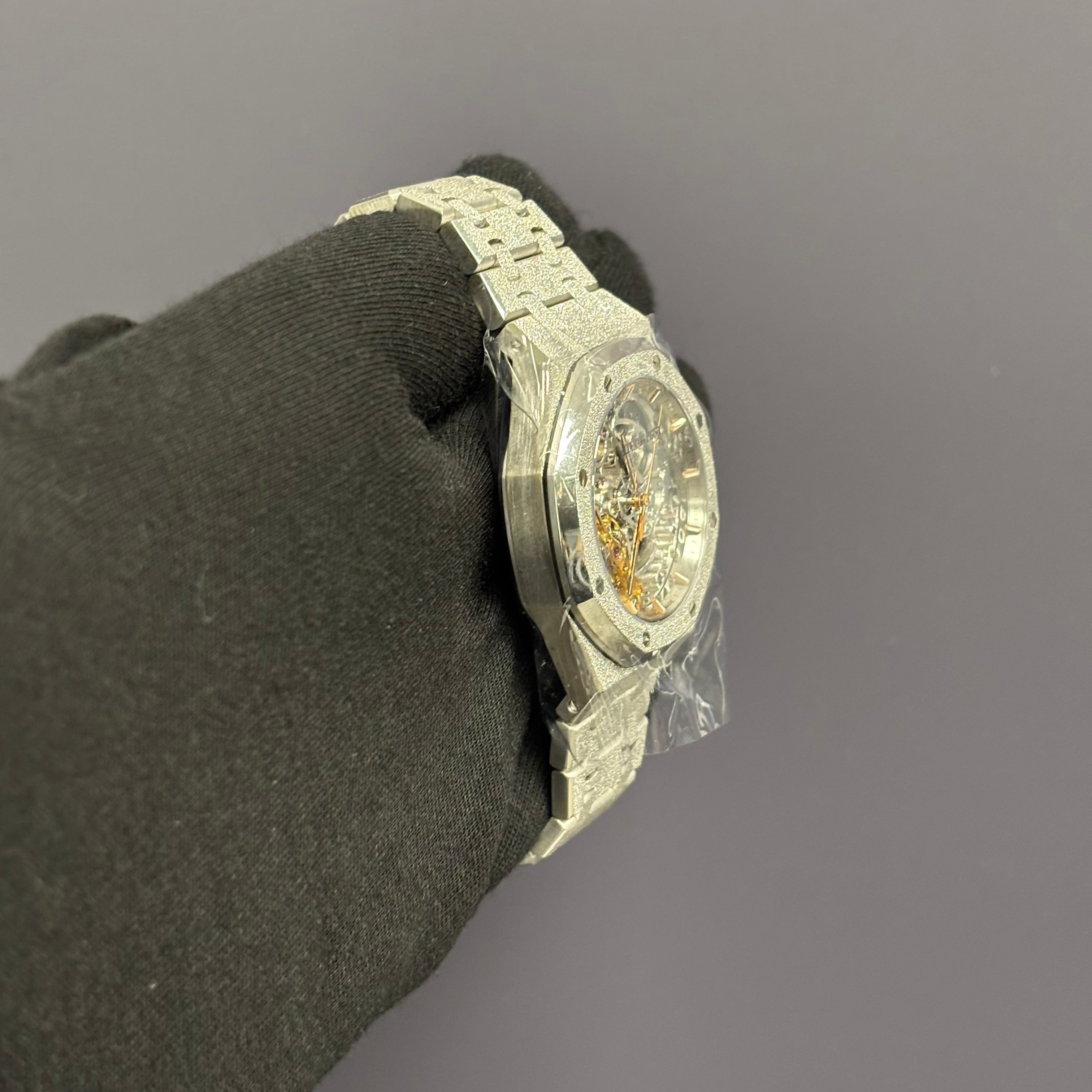 Audemars Piguet Royal Oak 37mm Openwork Dial Watch Ref# 15466BC.GG.1259BC.01 - Happy Jewelers Fine Jewelry Lifetime Warranty