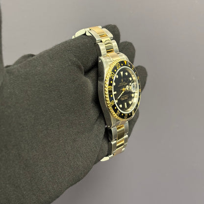 Rolex GMT-Master II 40mm Black Dial Watch Ref# 16713 - Happy Jewelers Fine Jewelry Lifetime Warranty