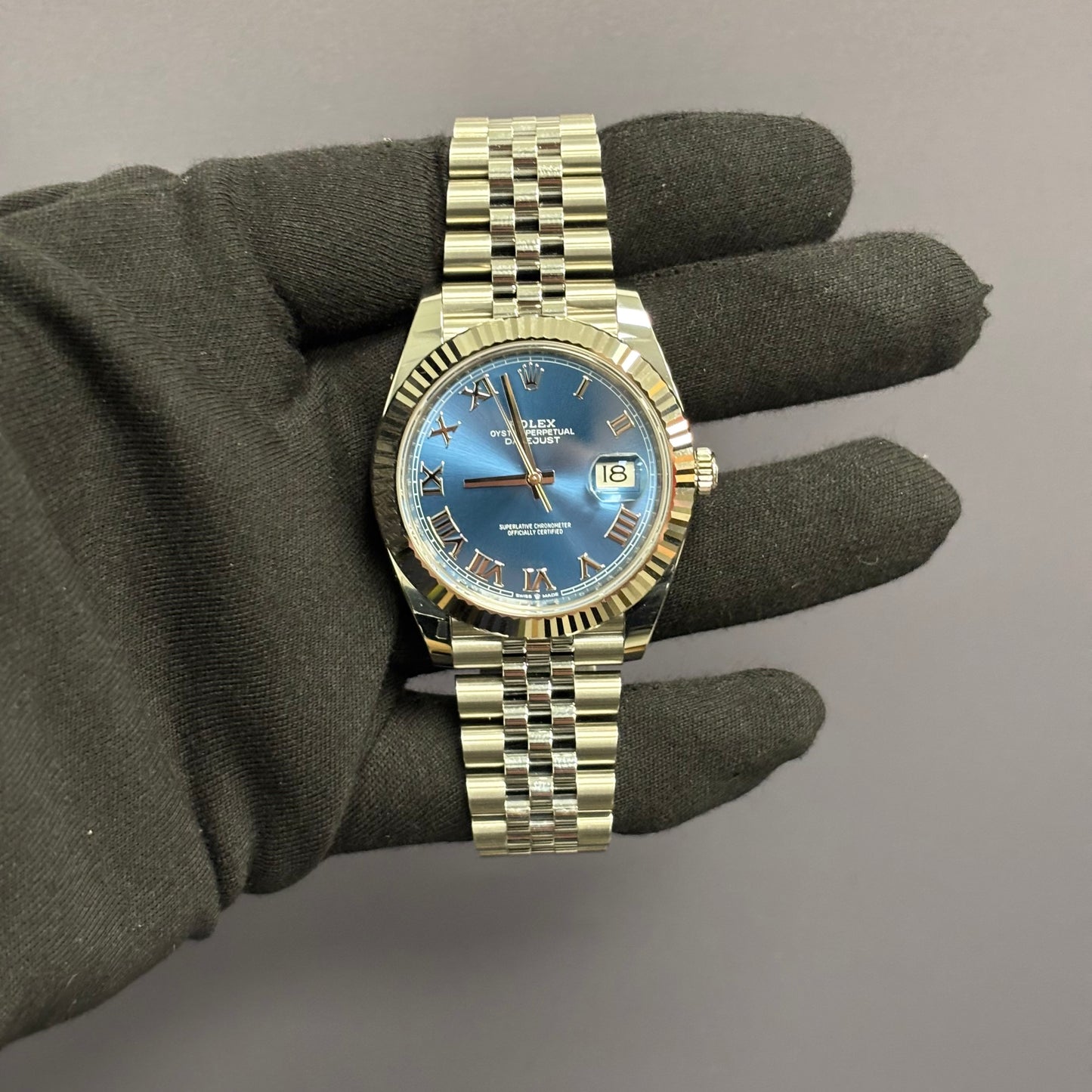 Rolex Datejust 41mm Blue Dial Watch Ref# 126334