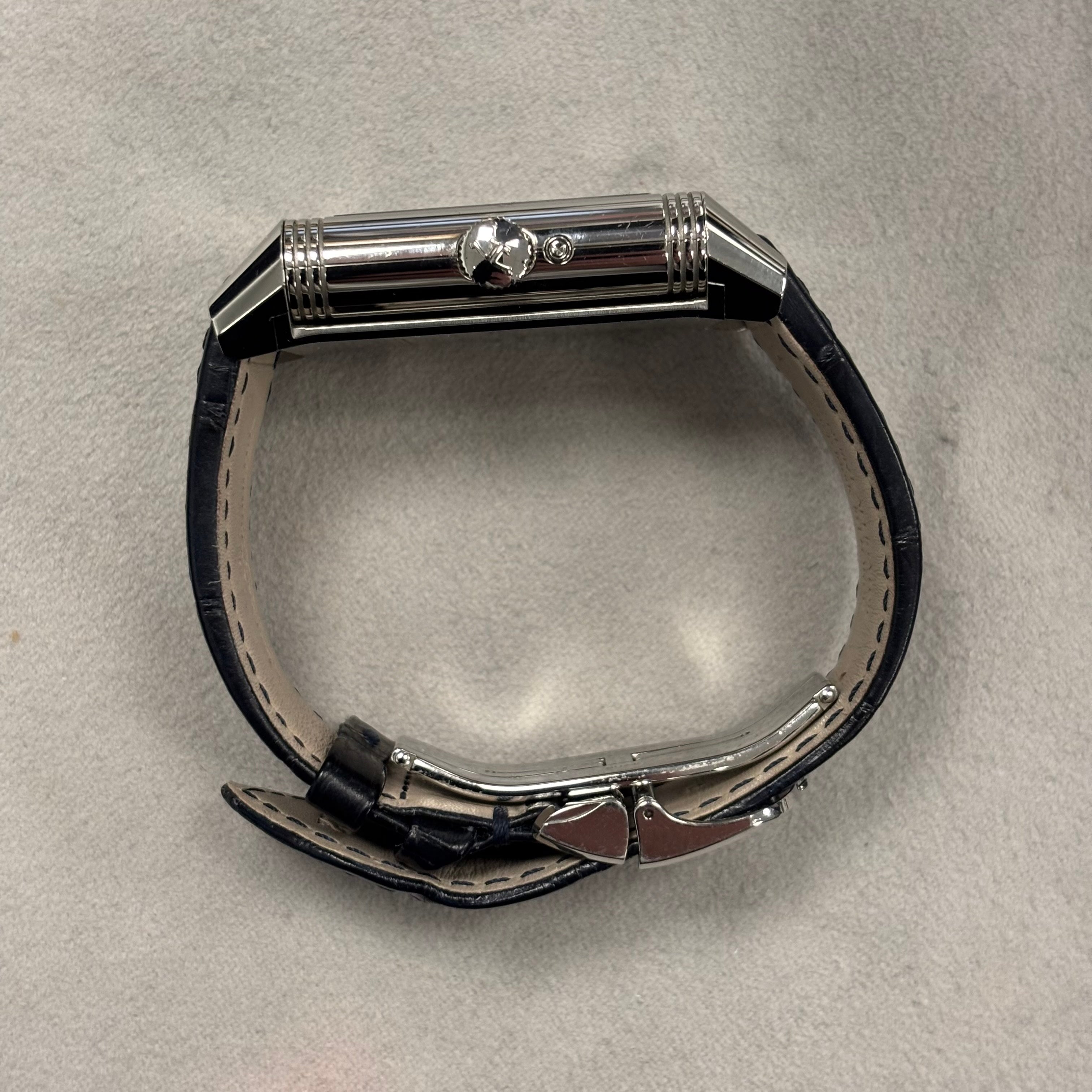 Jaeger-LeCoultre Reverso 30mm White Dial Ref# Q3958420 - Happy Jewelers Fine Jewelry Lifetime Warranty