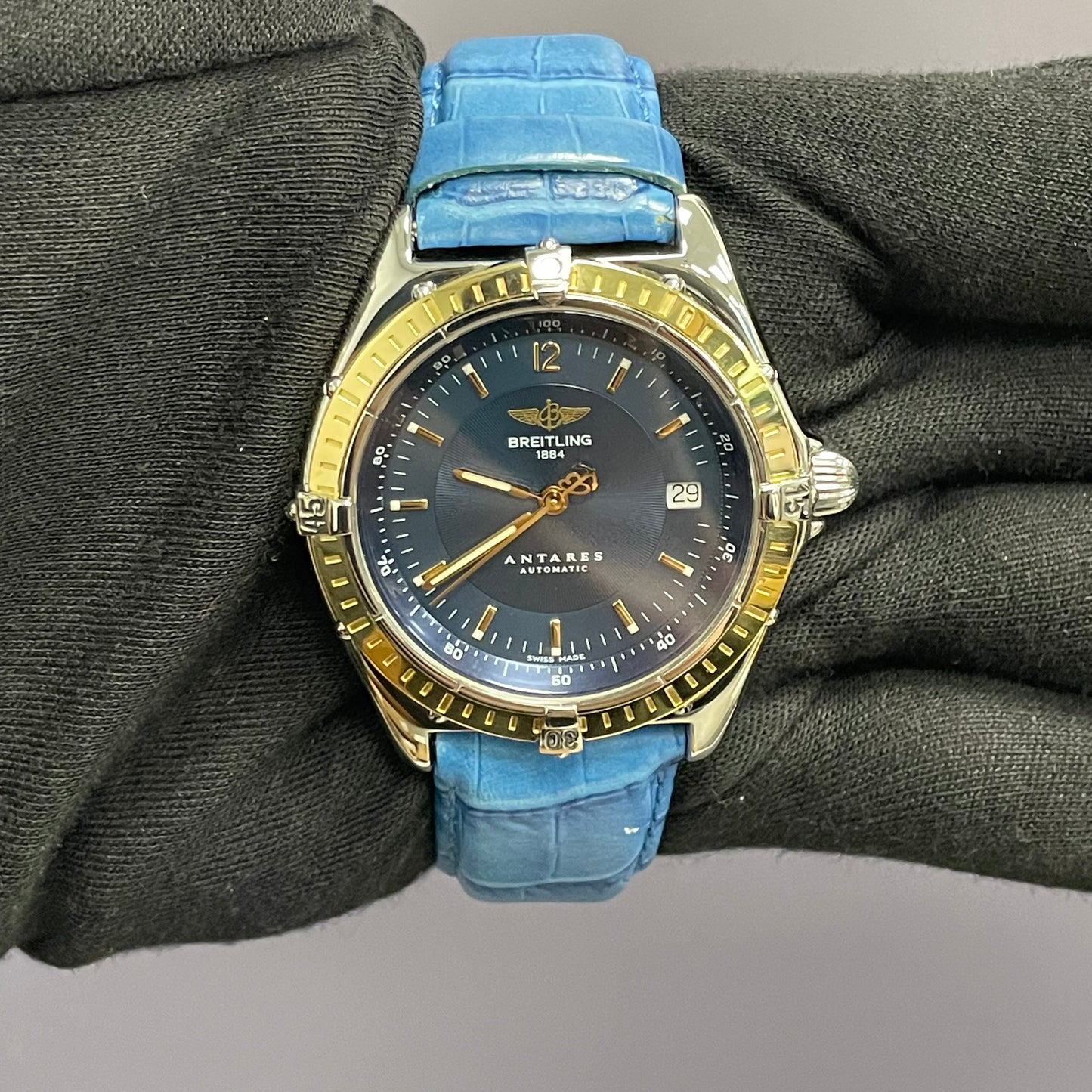 Breitling Antares 40mm Blue Dial Watch Ref# D10048