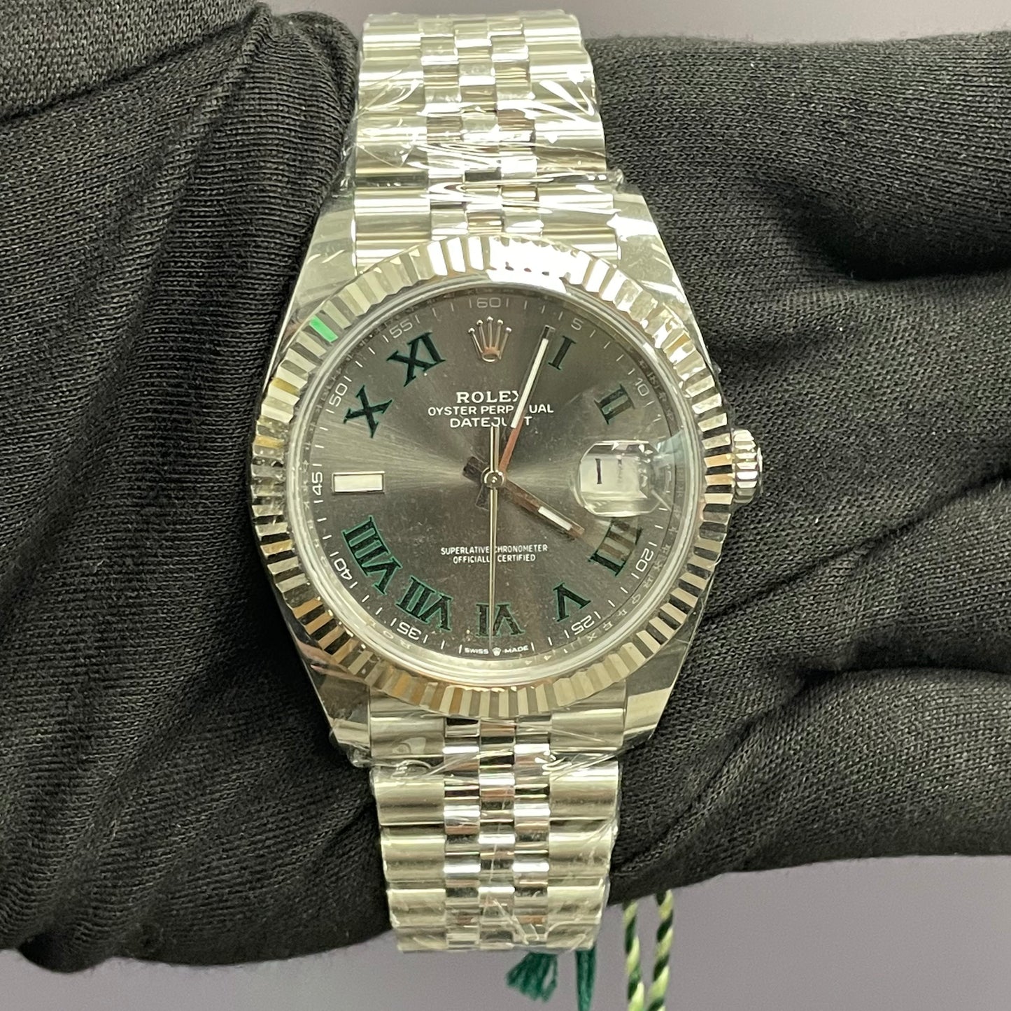 Rolex Datejust 41mm Wimbledon Dial Watch Ref# 126334