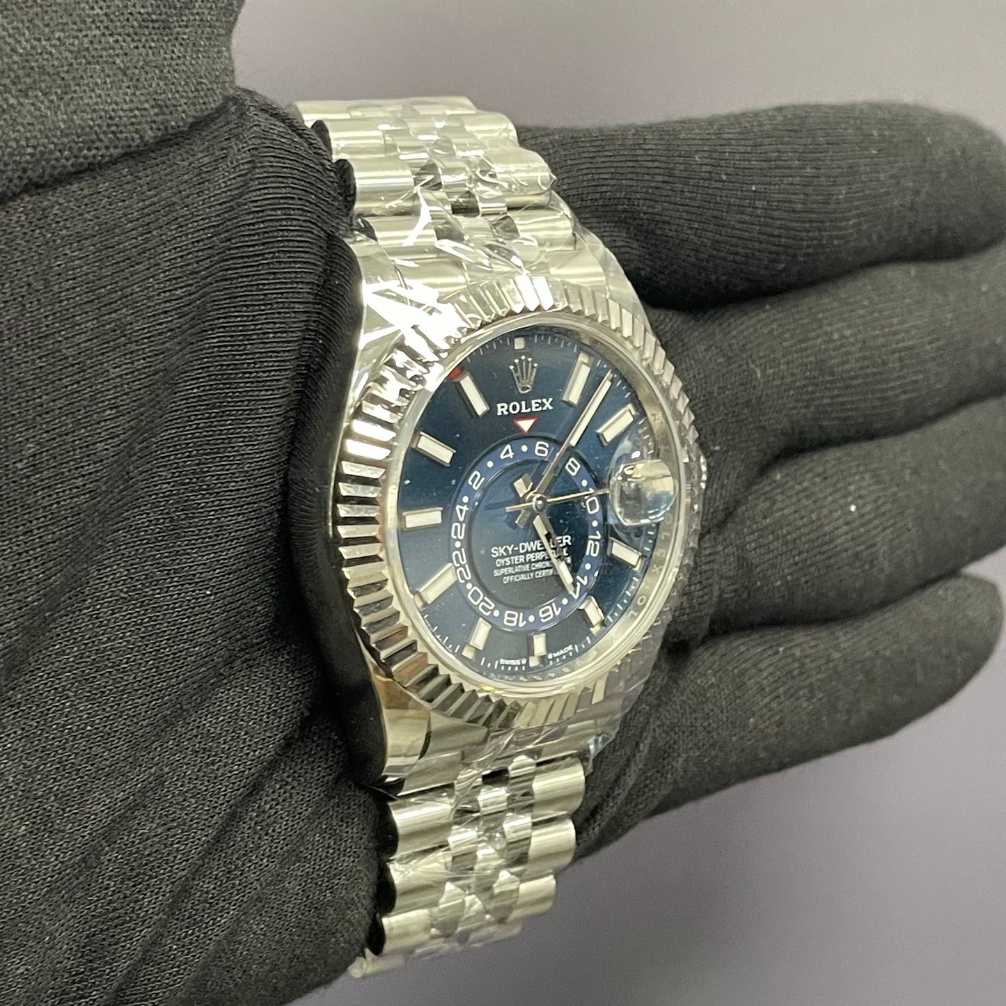 Rolex Sky-Dweller 42mm Blue Dial Watch Ref# 336934